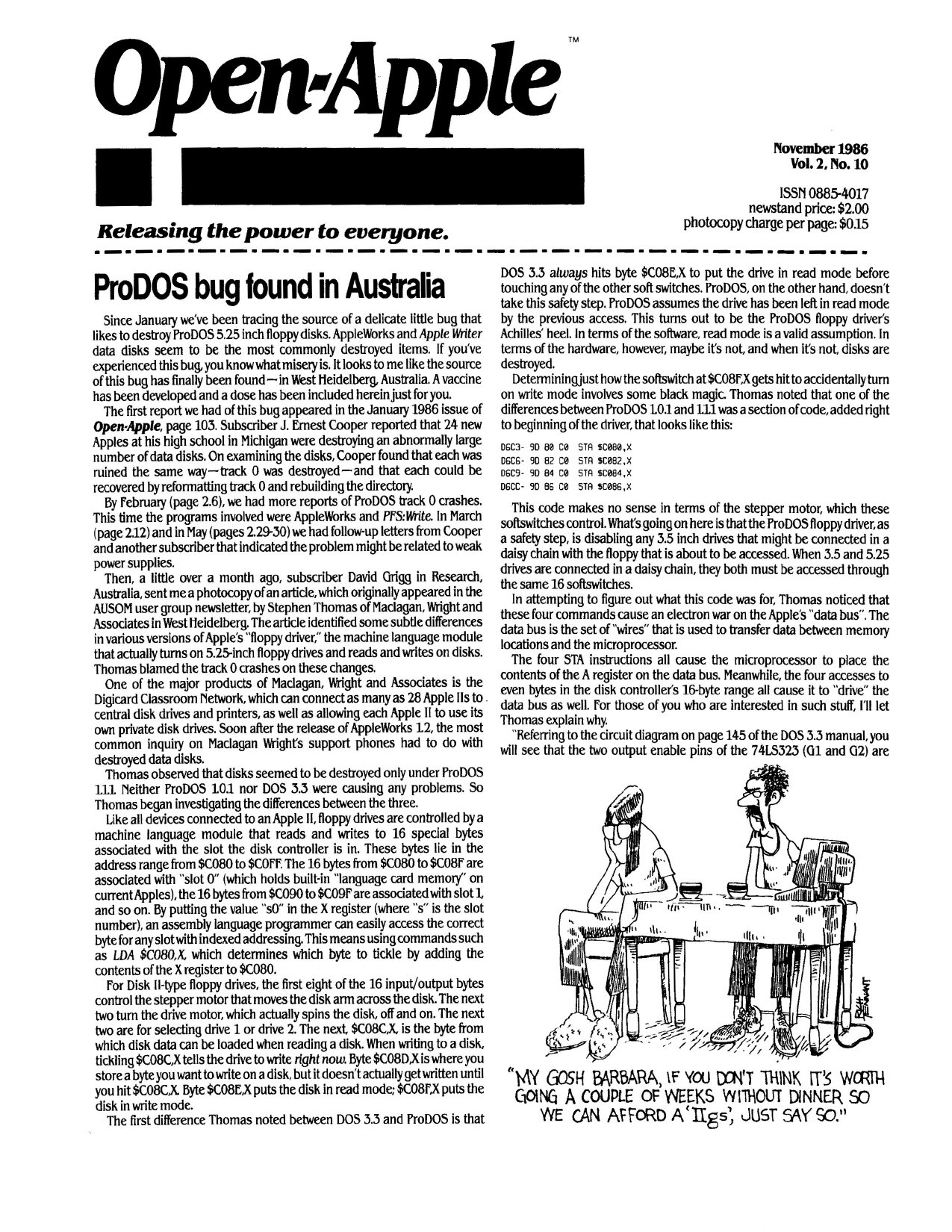 Open Apple Vol 2 No 10 NOV 1986
