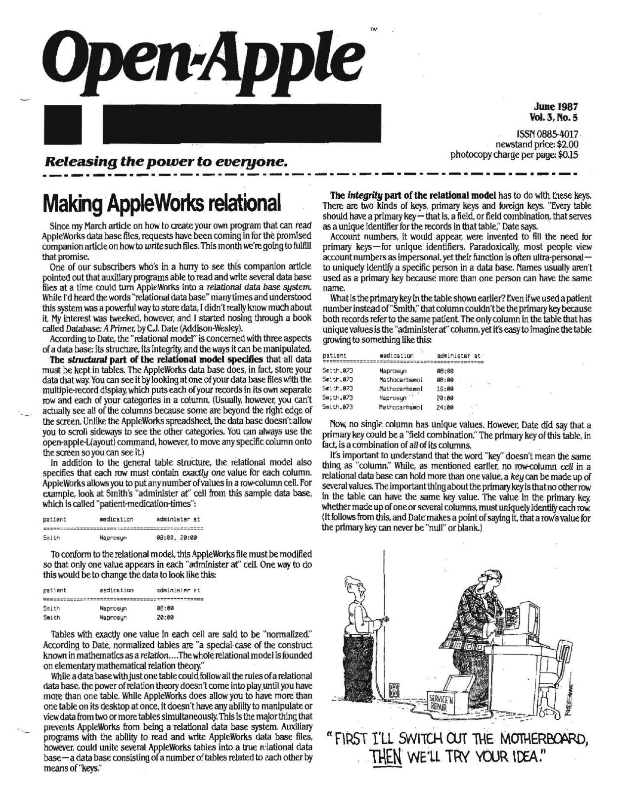 Open Apple Vol 3 No 05 JUN 1987