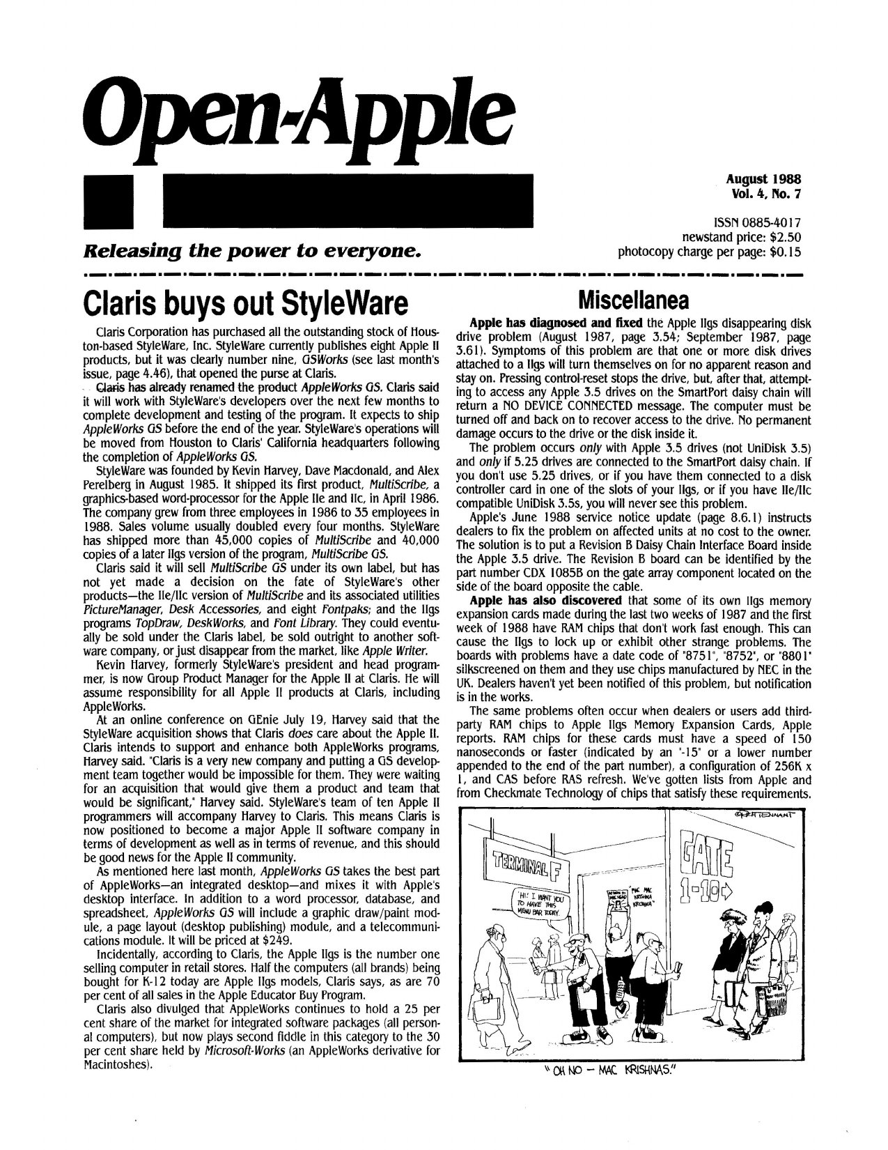 Open Apple Vol 4 No 07 AUG 1988