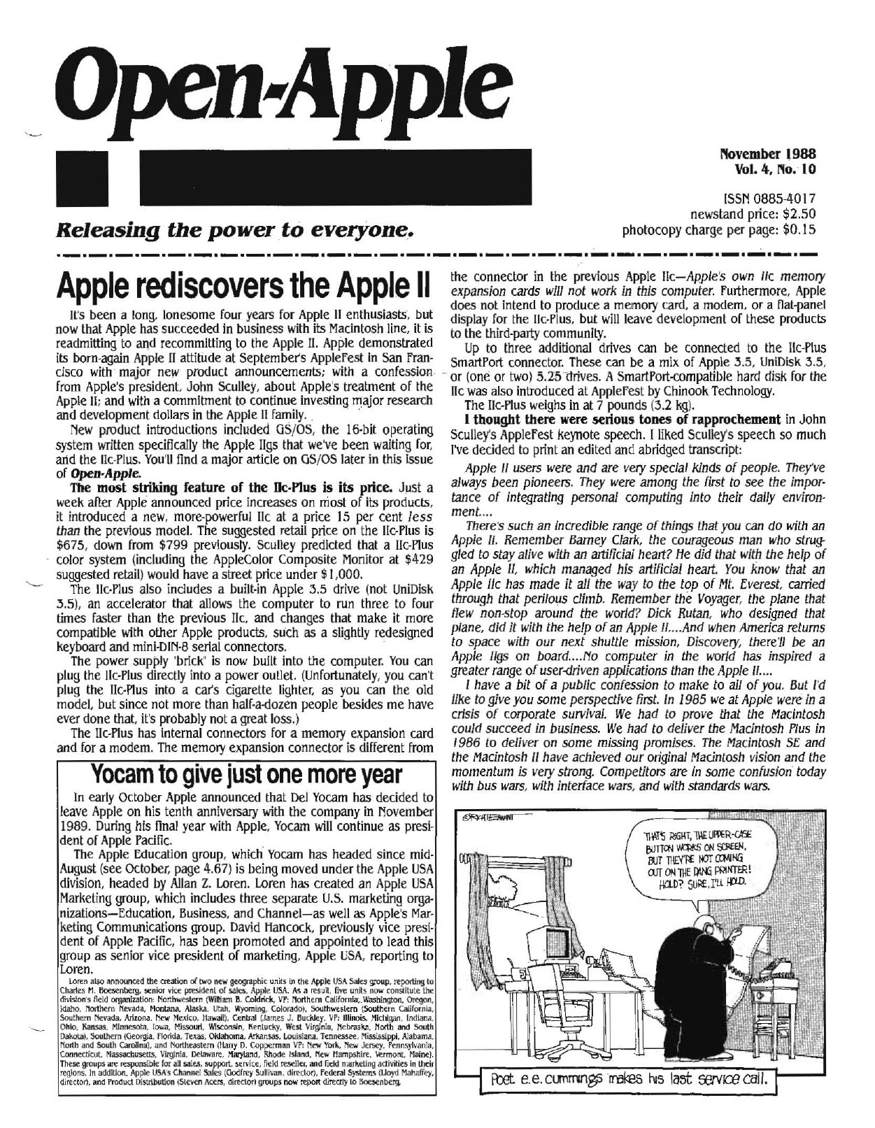 Open Apple Vol 4 No 10 NOV 1988