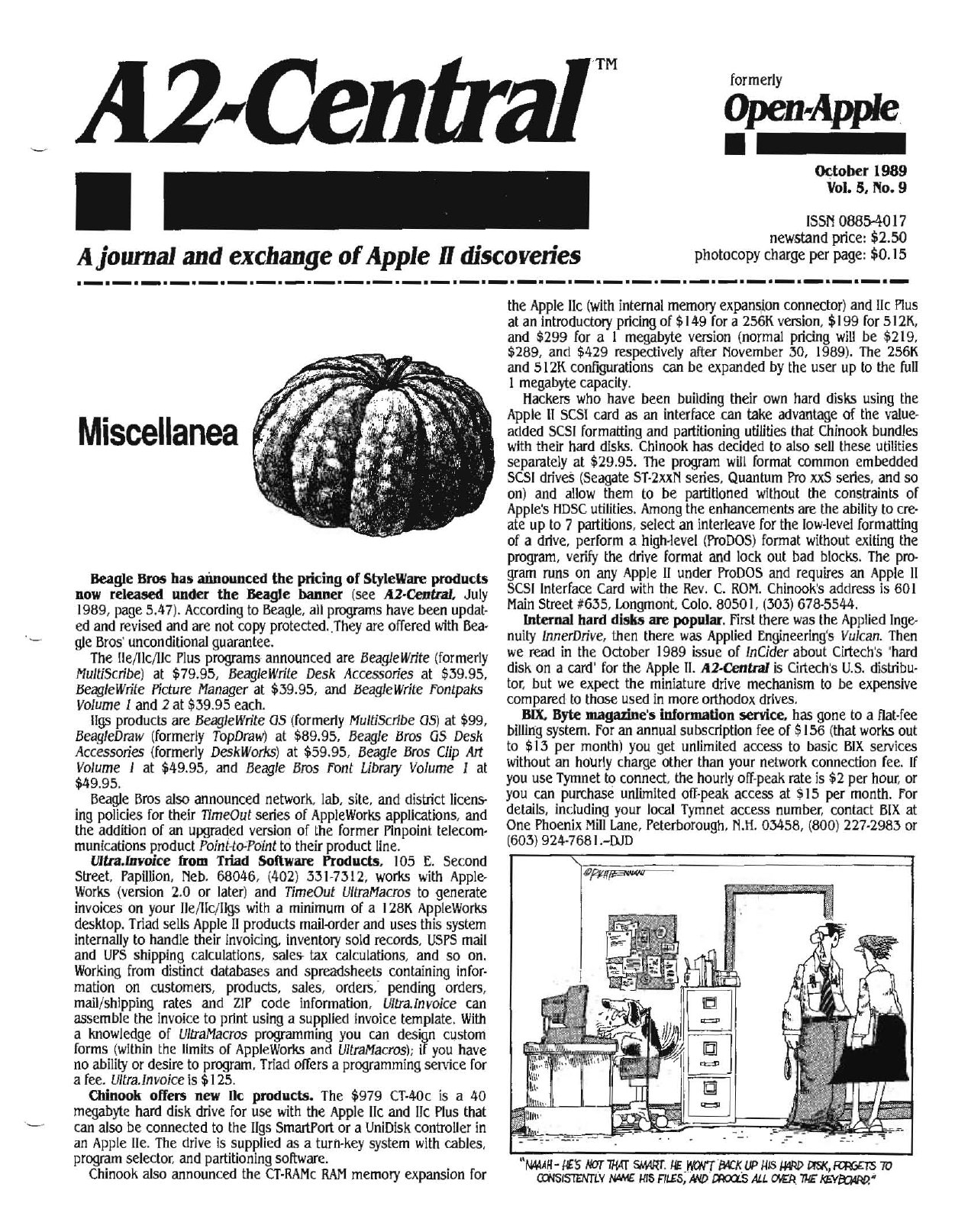 Open Apple Vol 5 No 09 OCT 1989
