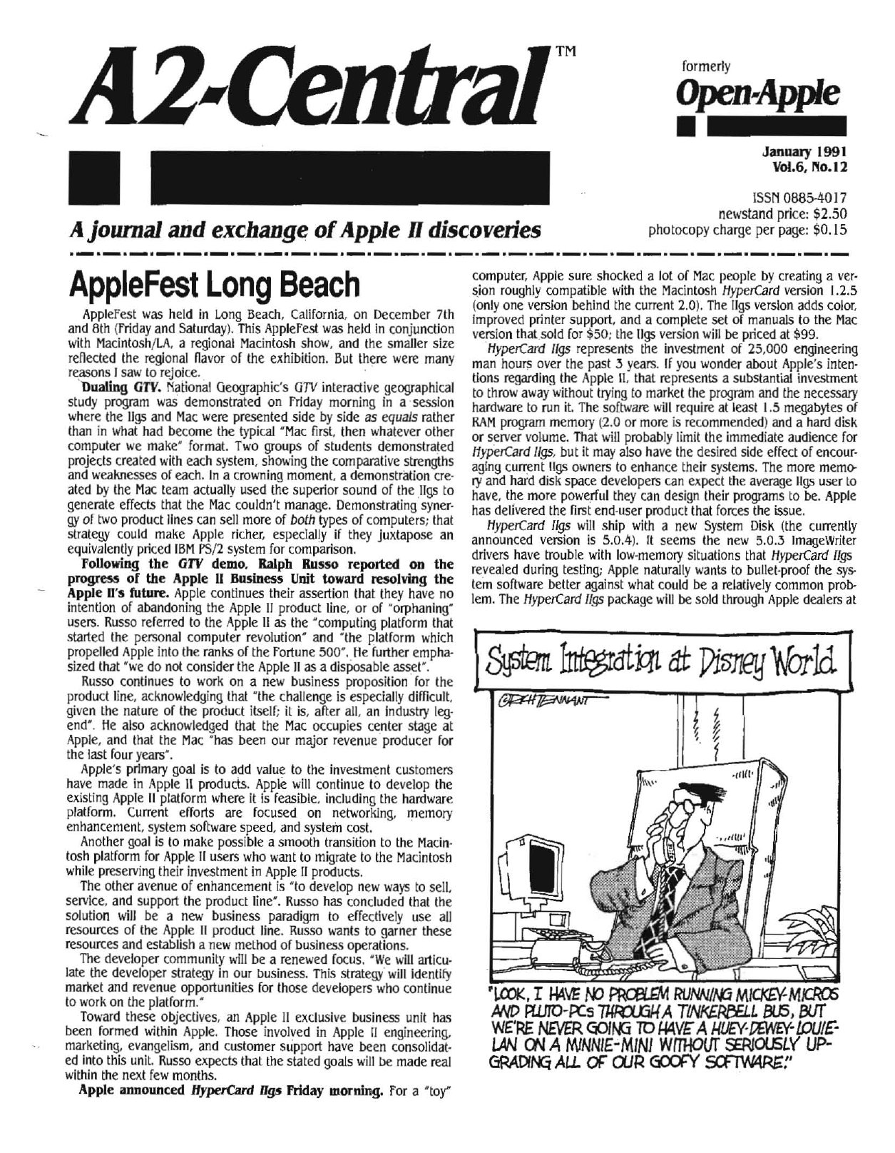 Open Apple Vol 6 No 12 JAN 1991