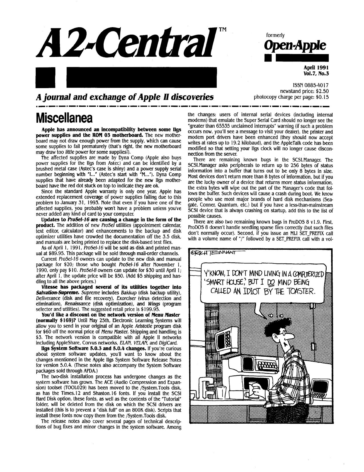 Open Apple Vol 7 No 03 APR 1991