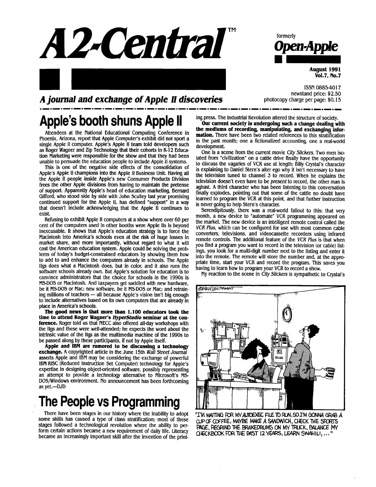 Open Apple Vol 7 No 07 AUG 1991