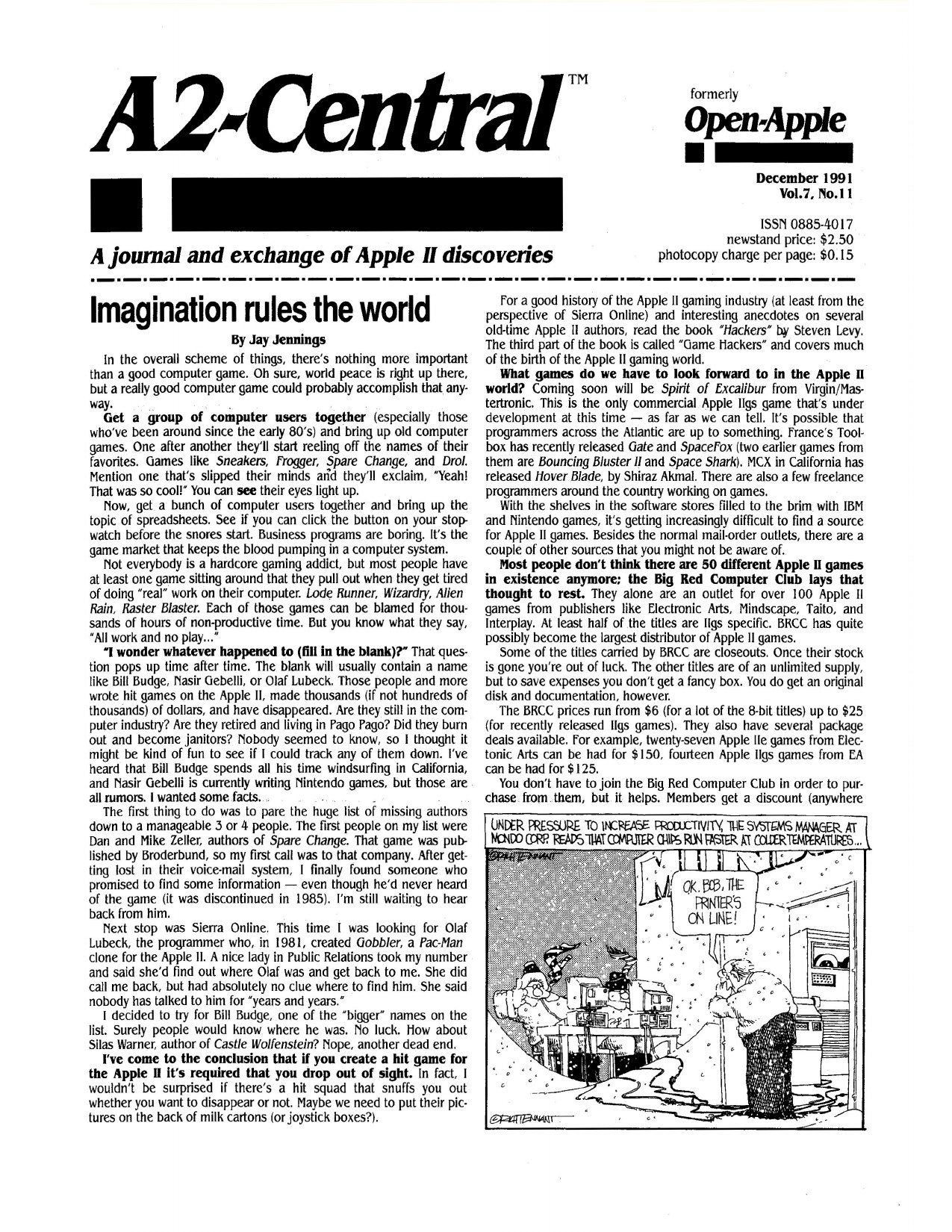 Open Apple Vol 7 No 11 DEC 1991