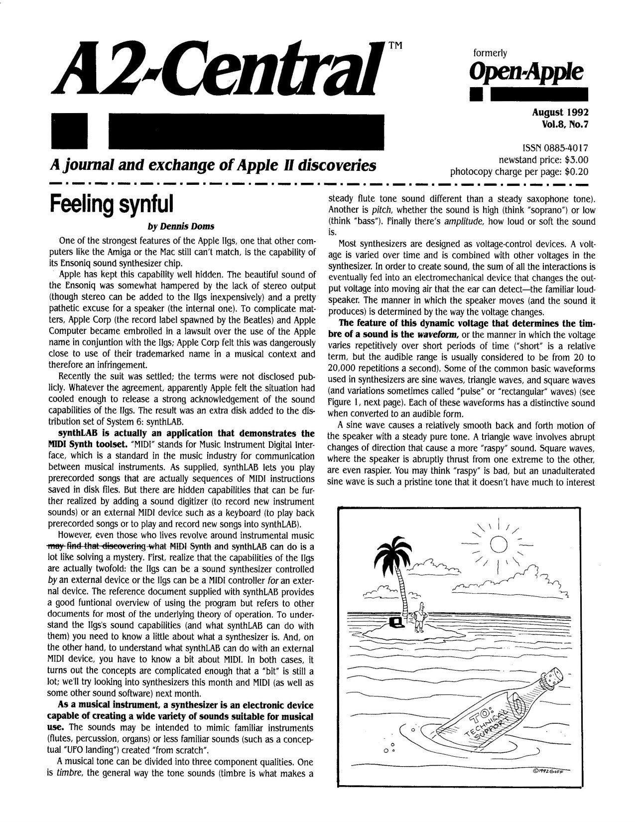 Open Apple Vol 8 No 07 AUG 1992
