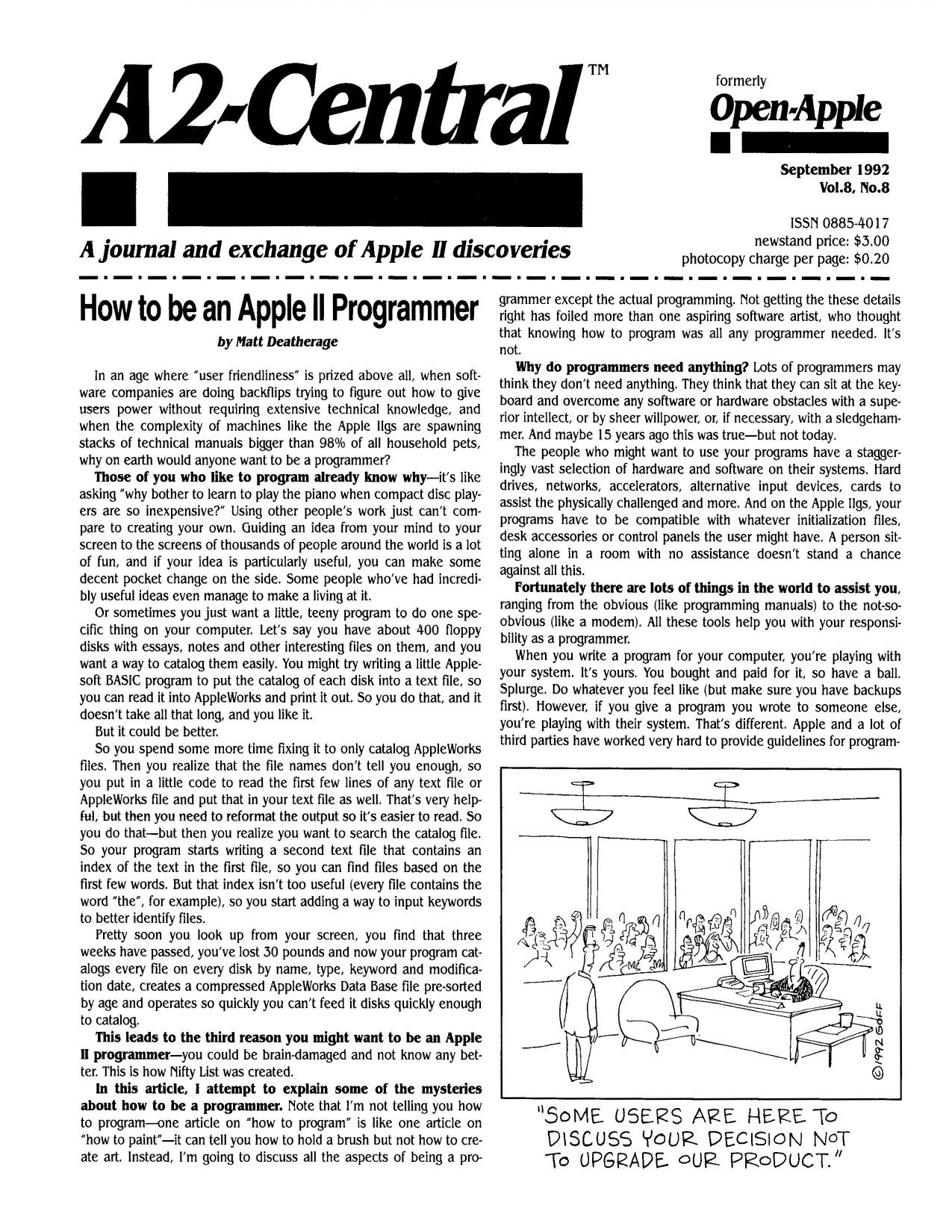 Open Apple Vol 8 No 08 SEP 1992