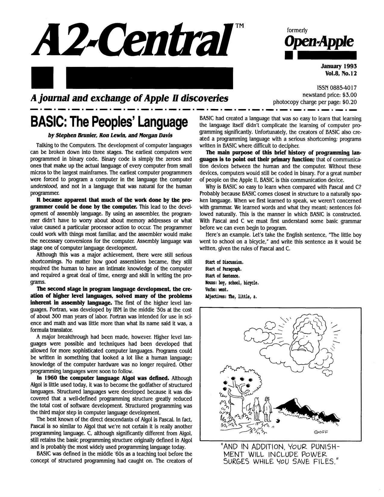Open Apple Vol 8 No 12 JAN 1993