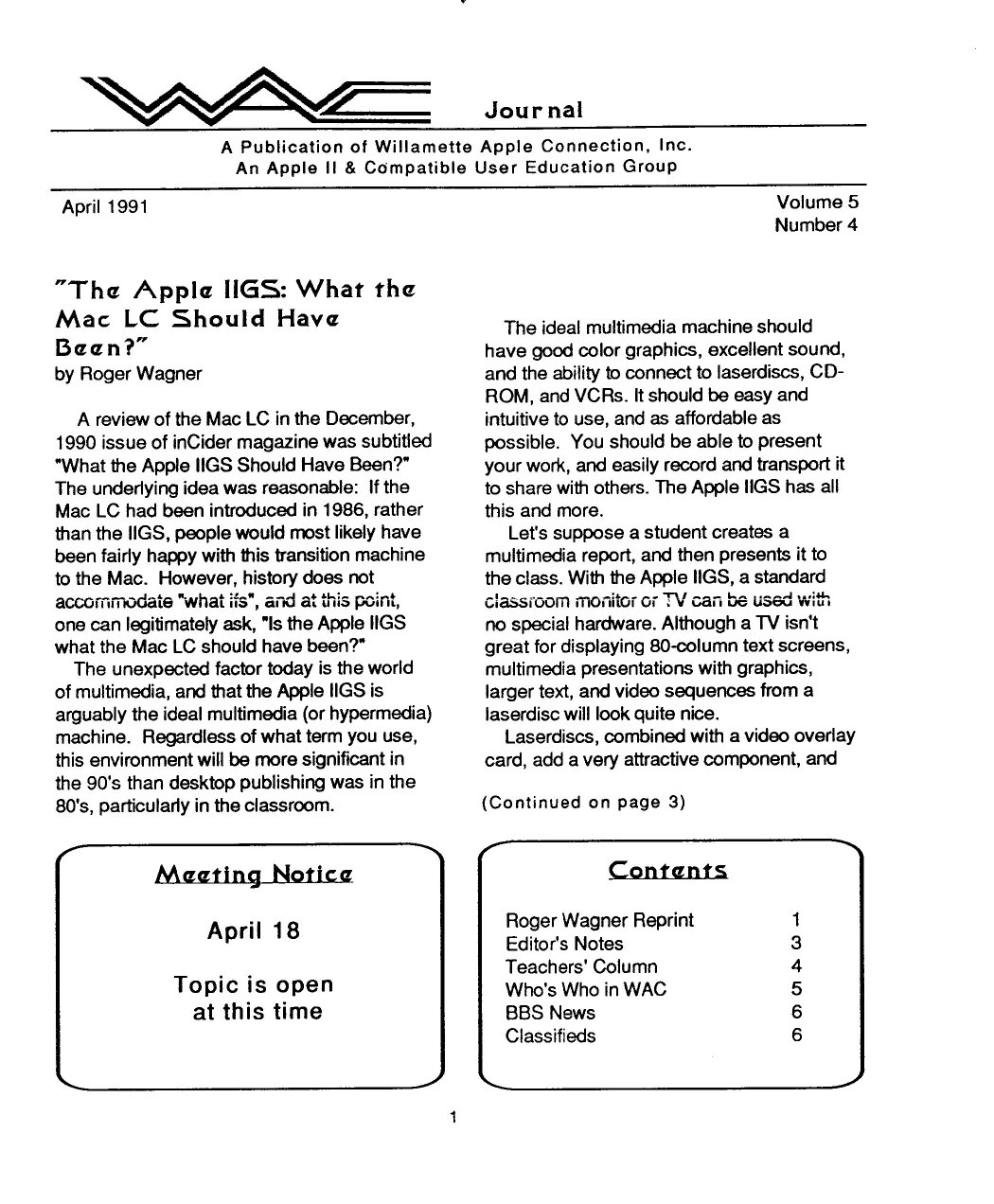 Willamette Apple Connection Vol5No4
