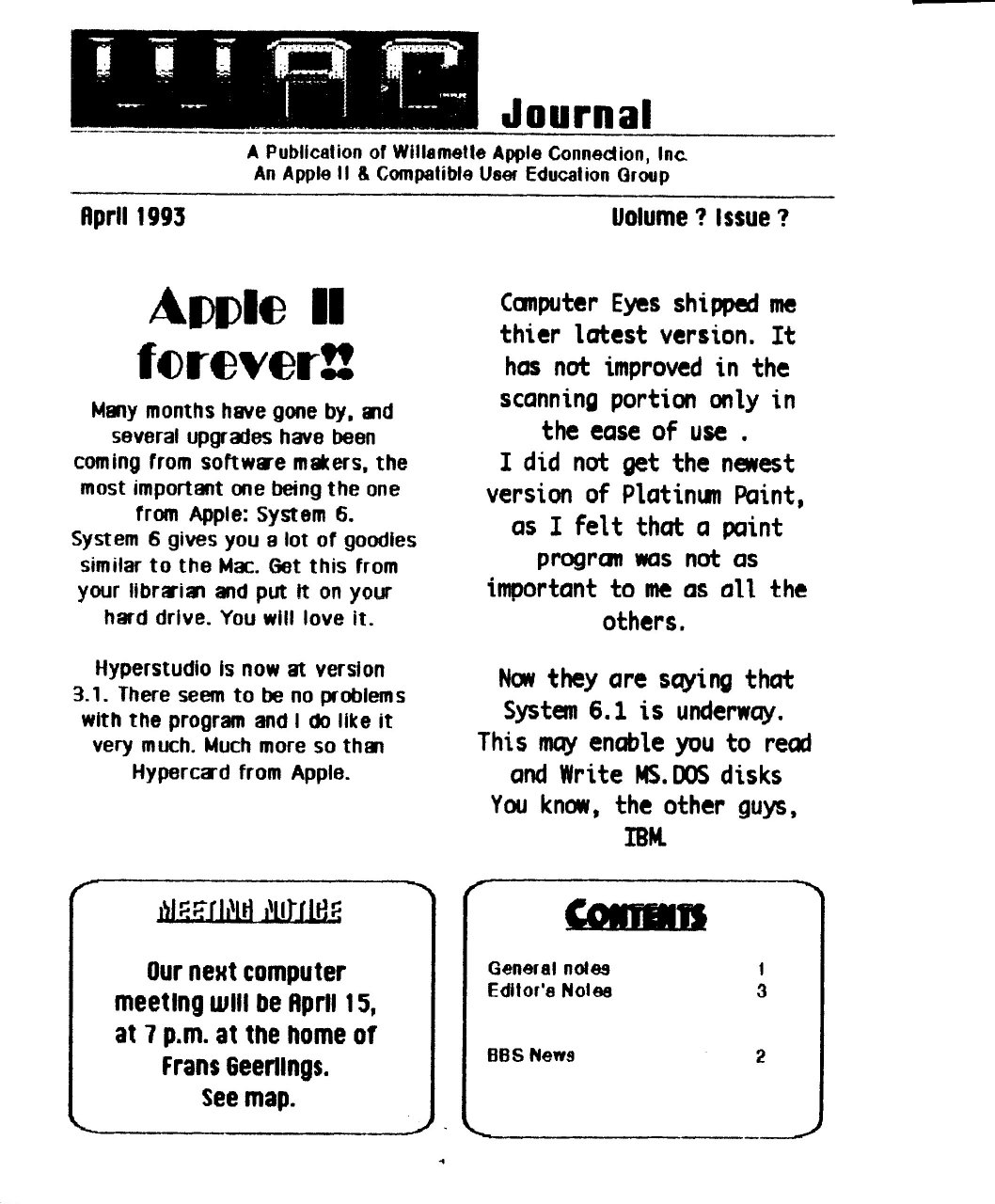 Willamette Apple Connection Vol6No1.5
