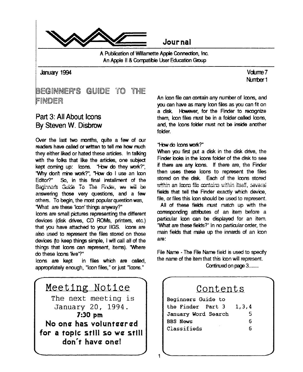 Willamette Apple Connection Vol7No1