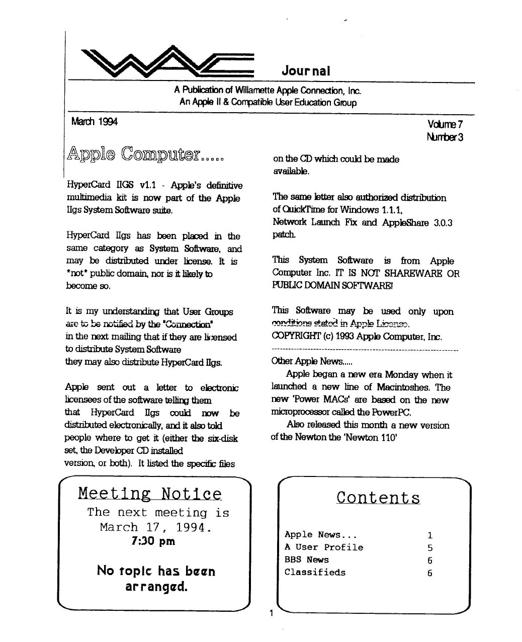 Willamette Apple Connection Vol7No3