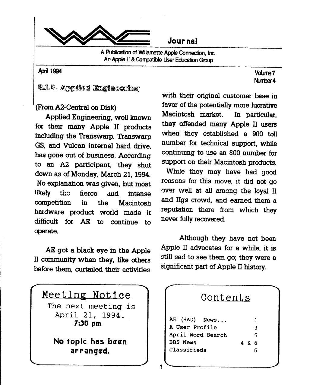 Willamette Apple Connection Vol7No4