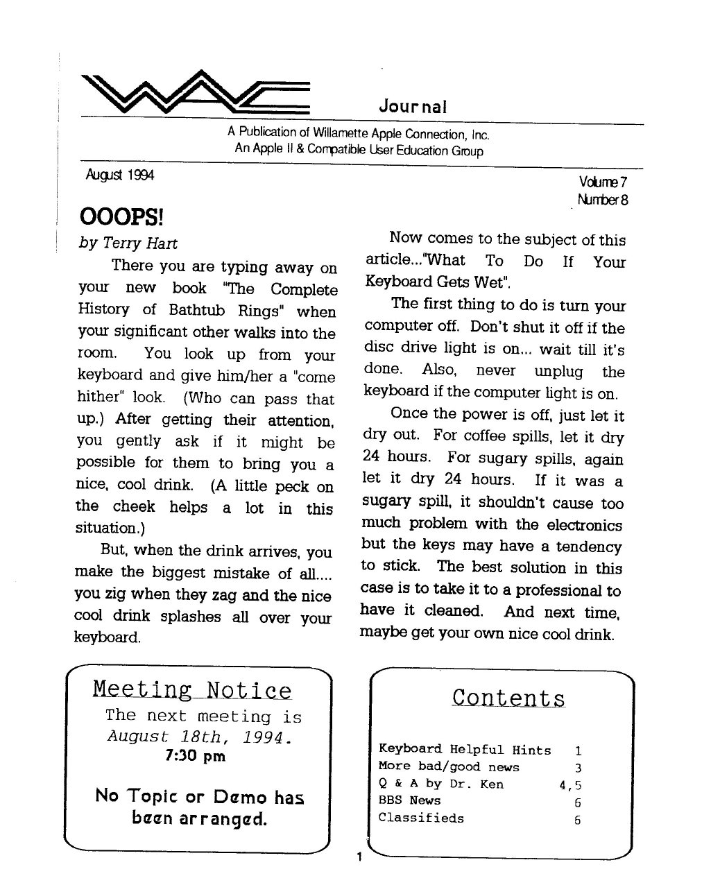 Willamette Apple Connection Vol7No8