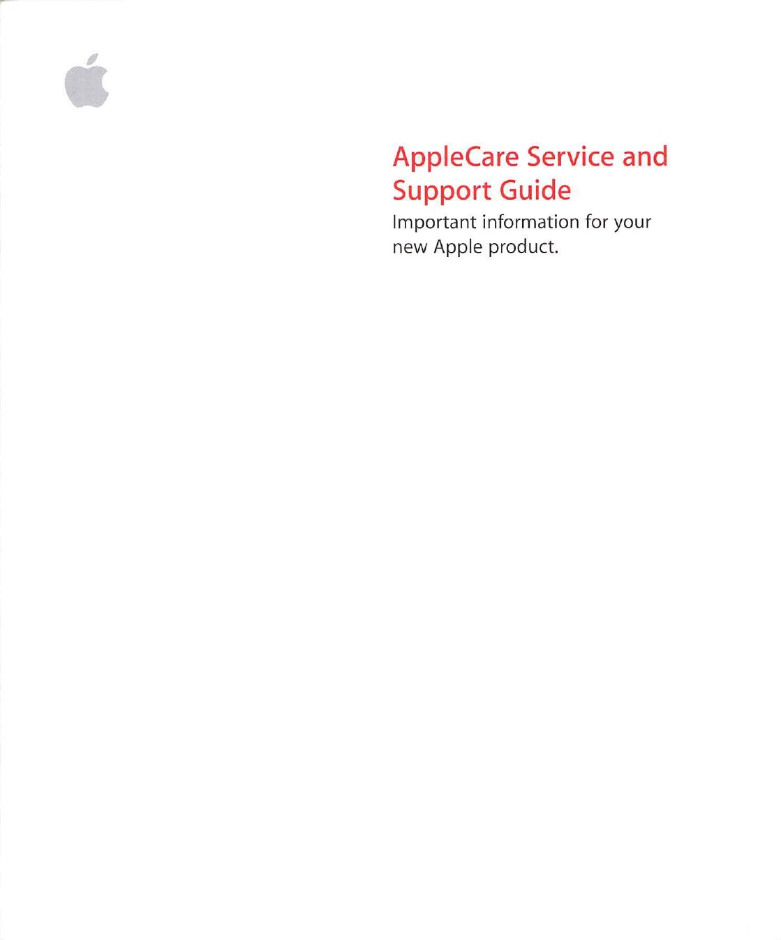 AppleCare Servive and Support Guide 034 2914 A ebook