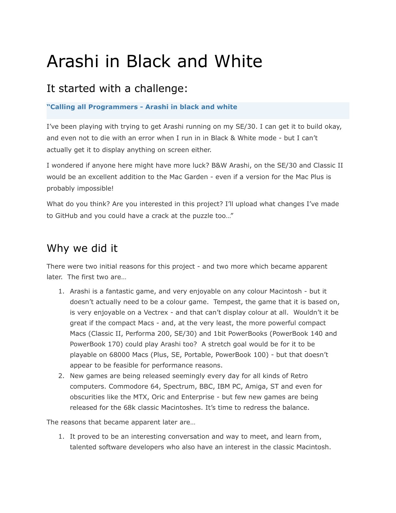 Arashi in Black and White