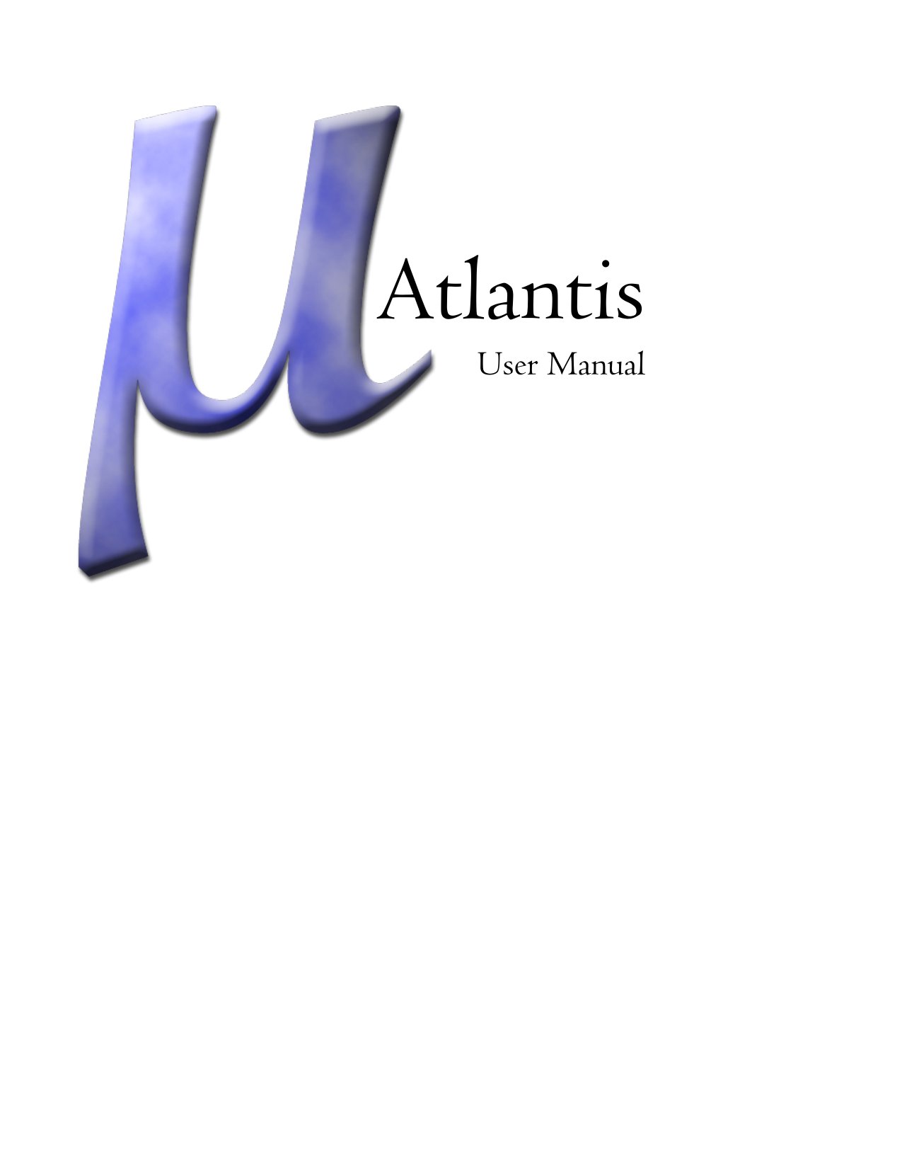 Atlantis 0.9.9.4 users manual