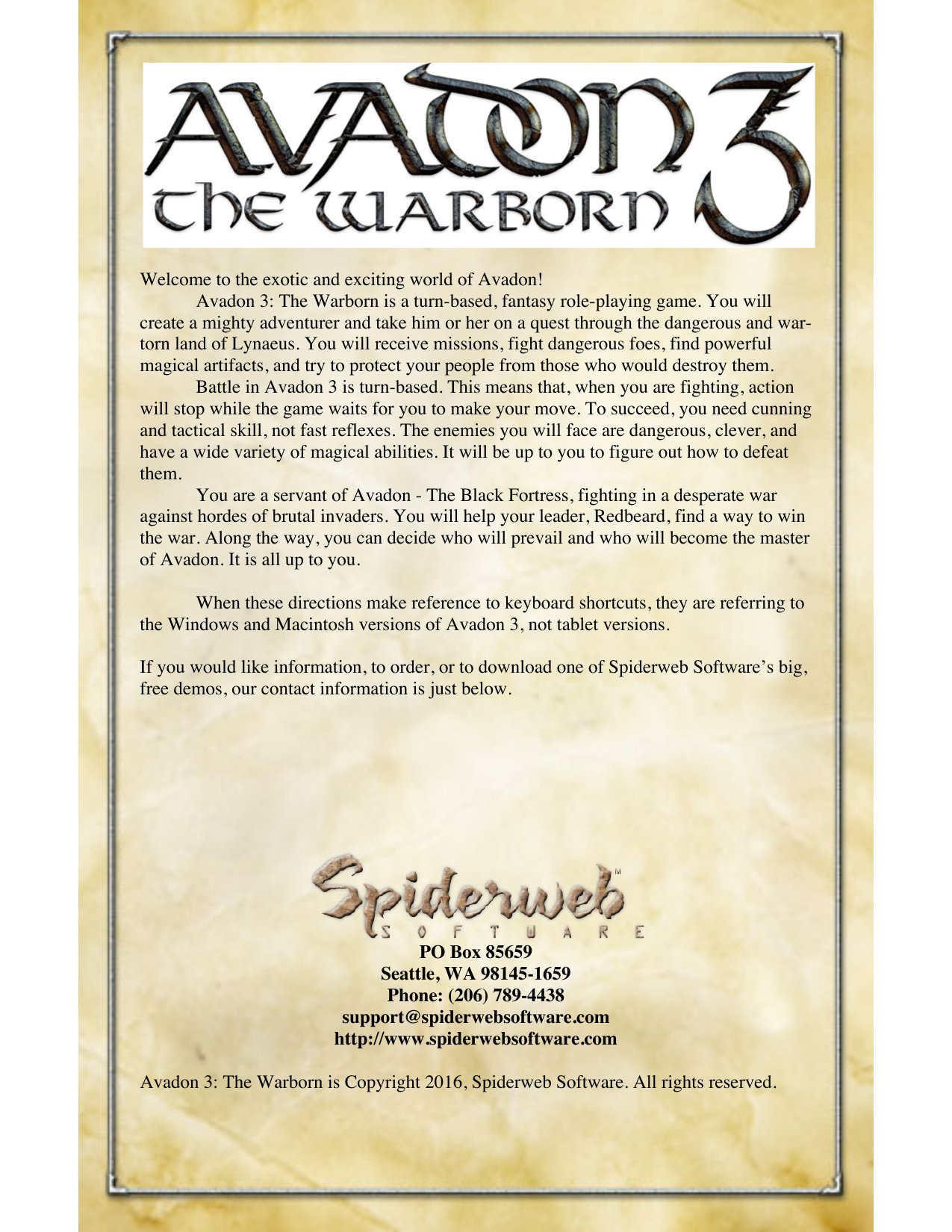 Avadon3Instructions