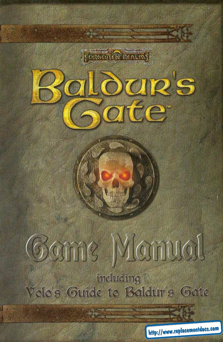Baldurs Gate Manual PC
