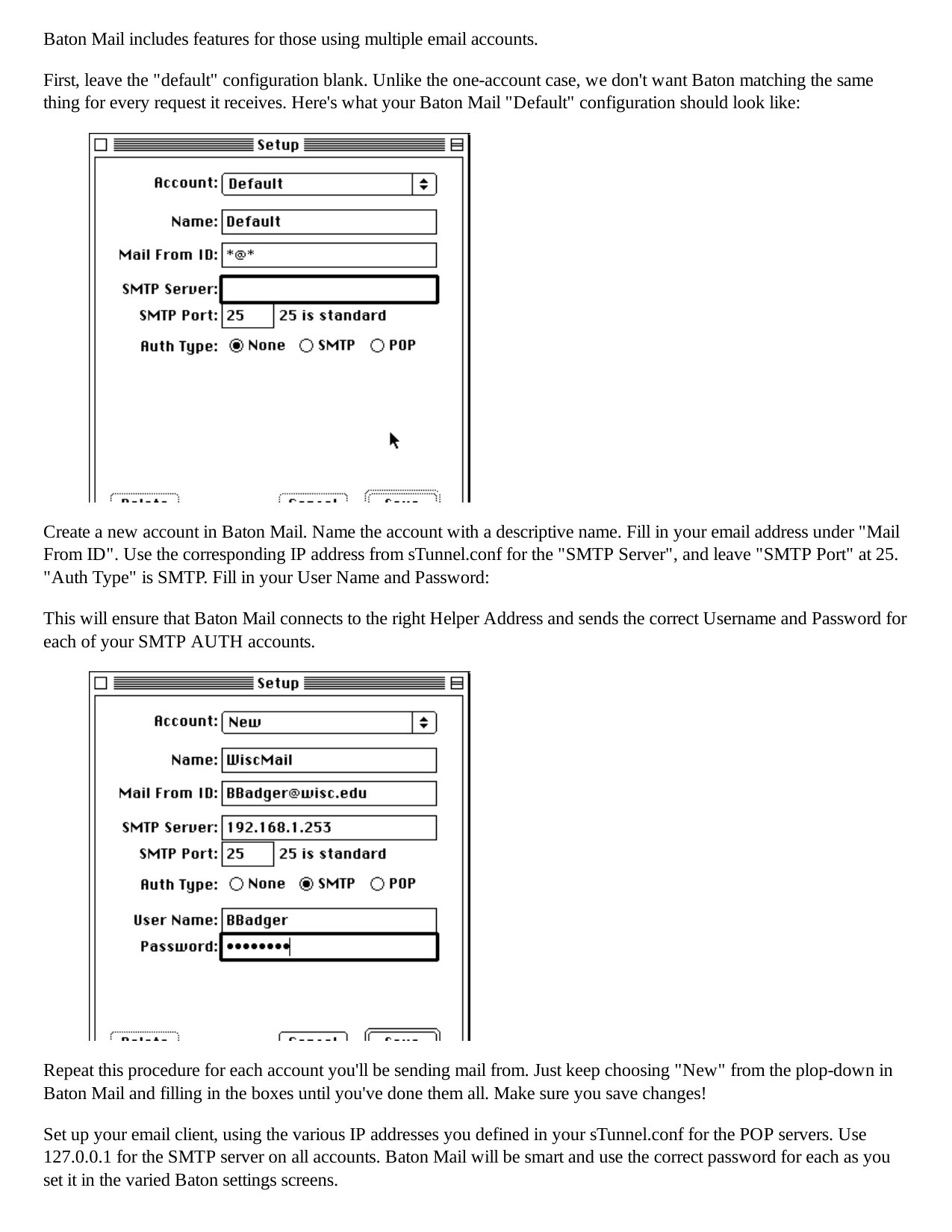 Baton Mail Instructions
