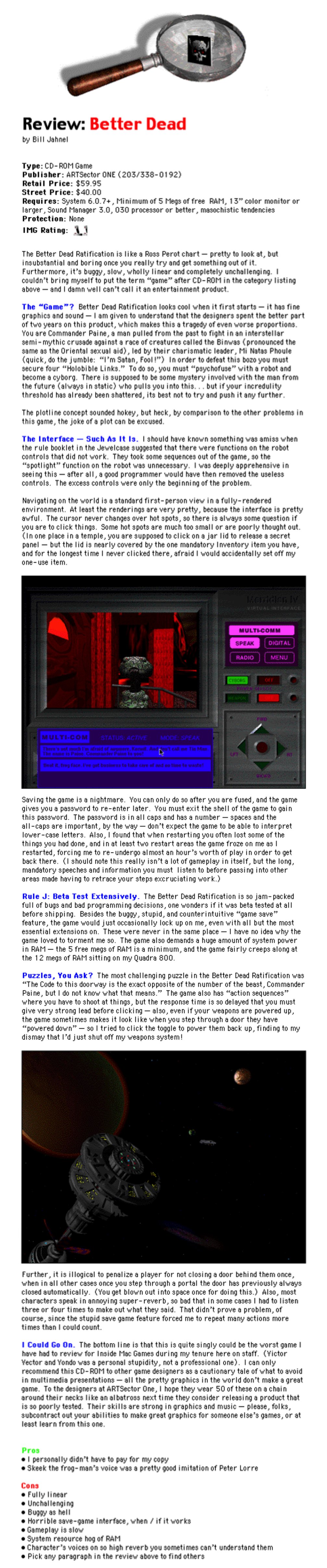 Better Dead IMG Review