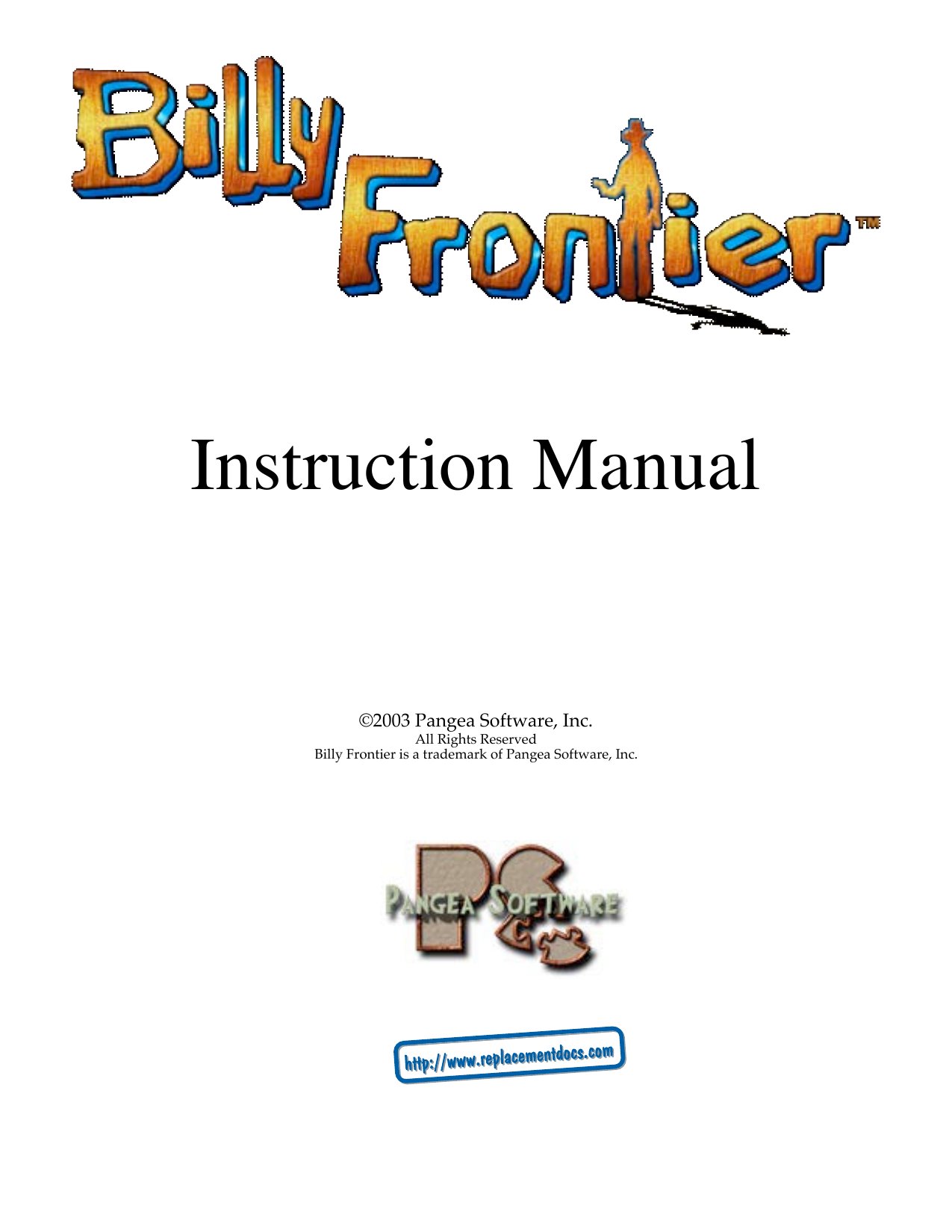 Billy Frontier manual