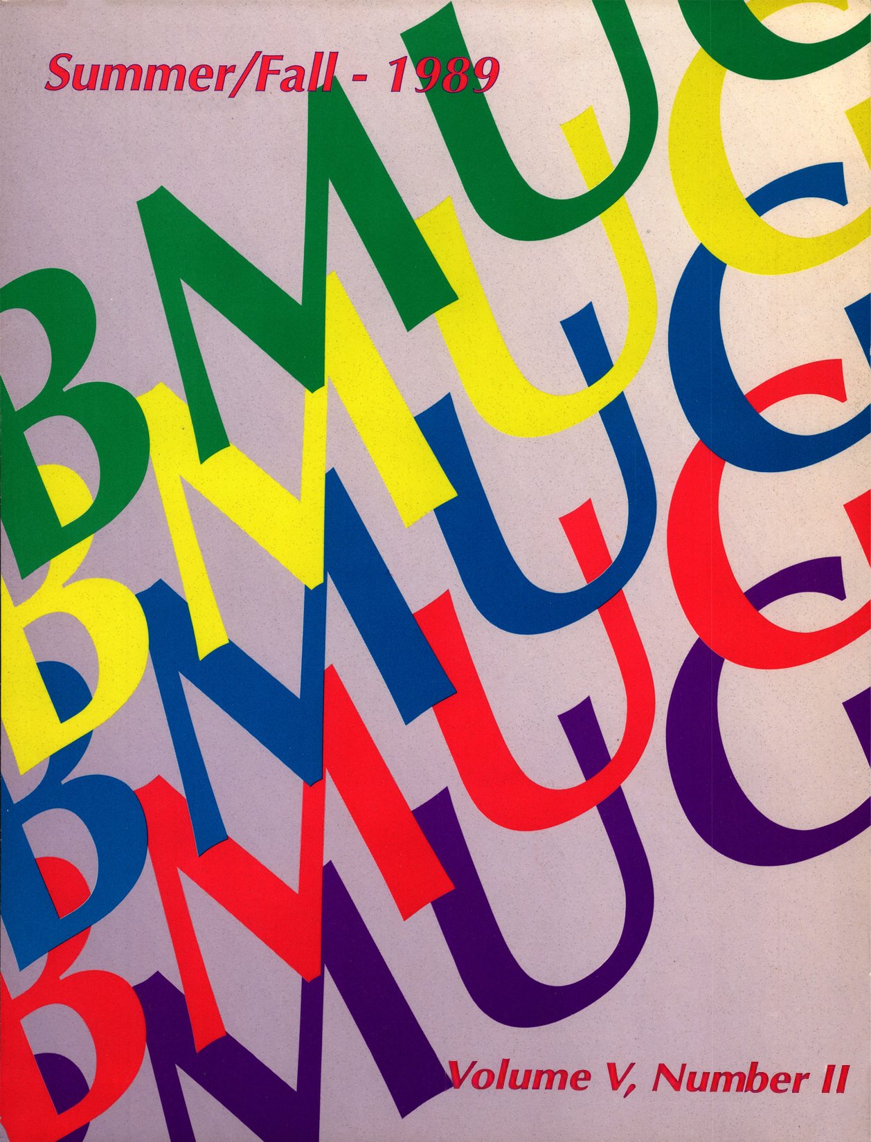 BMUG Newsletter Summer Fall 1989