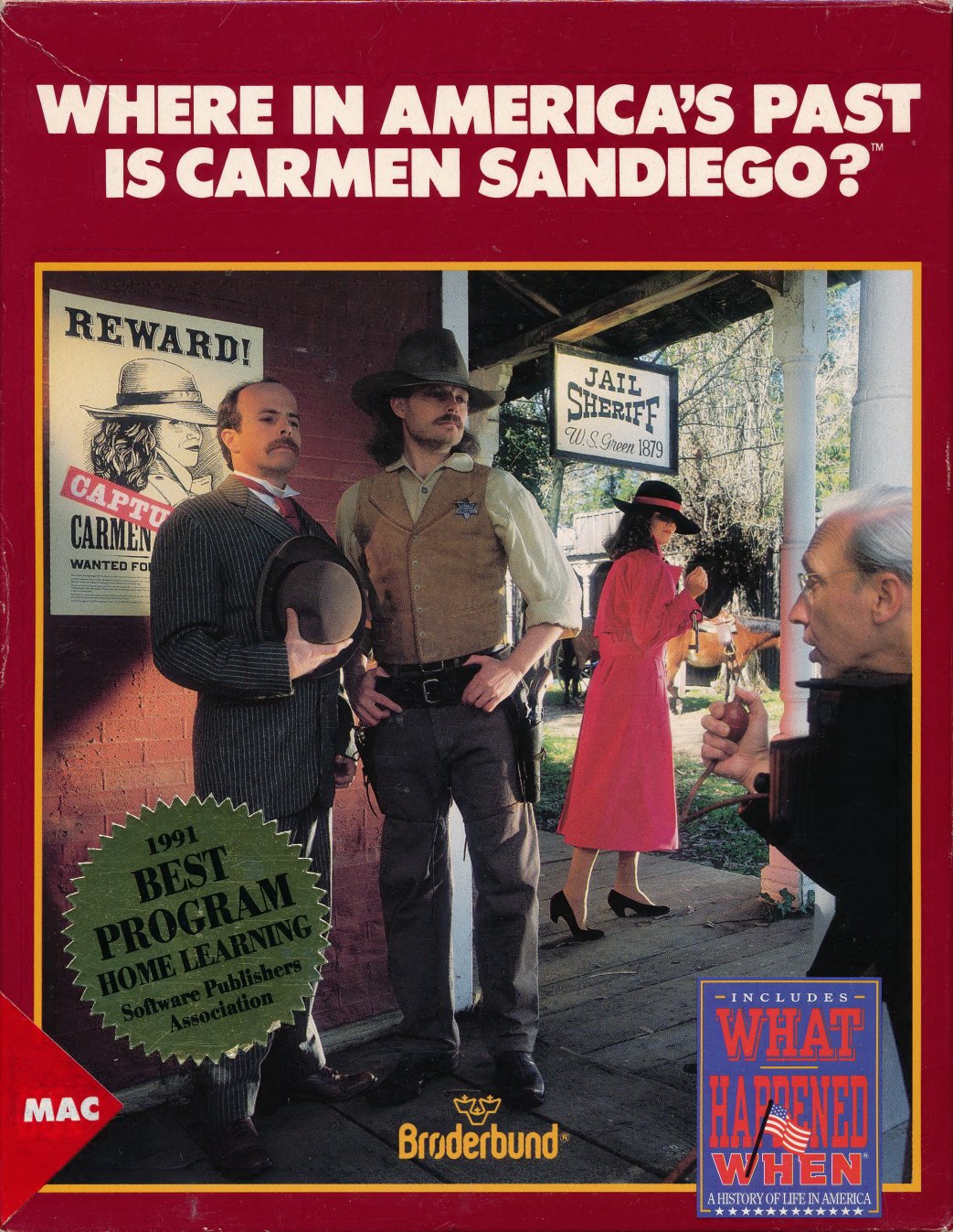 Broderbund Where in Americas Past is Carmen Sandiego for Macintosh manual