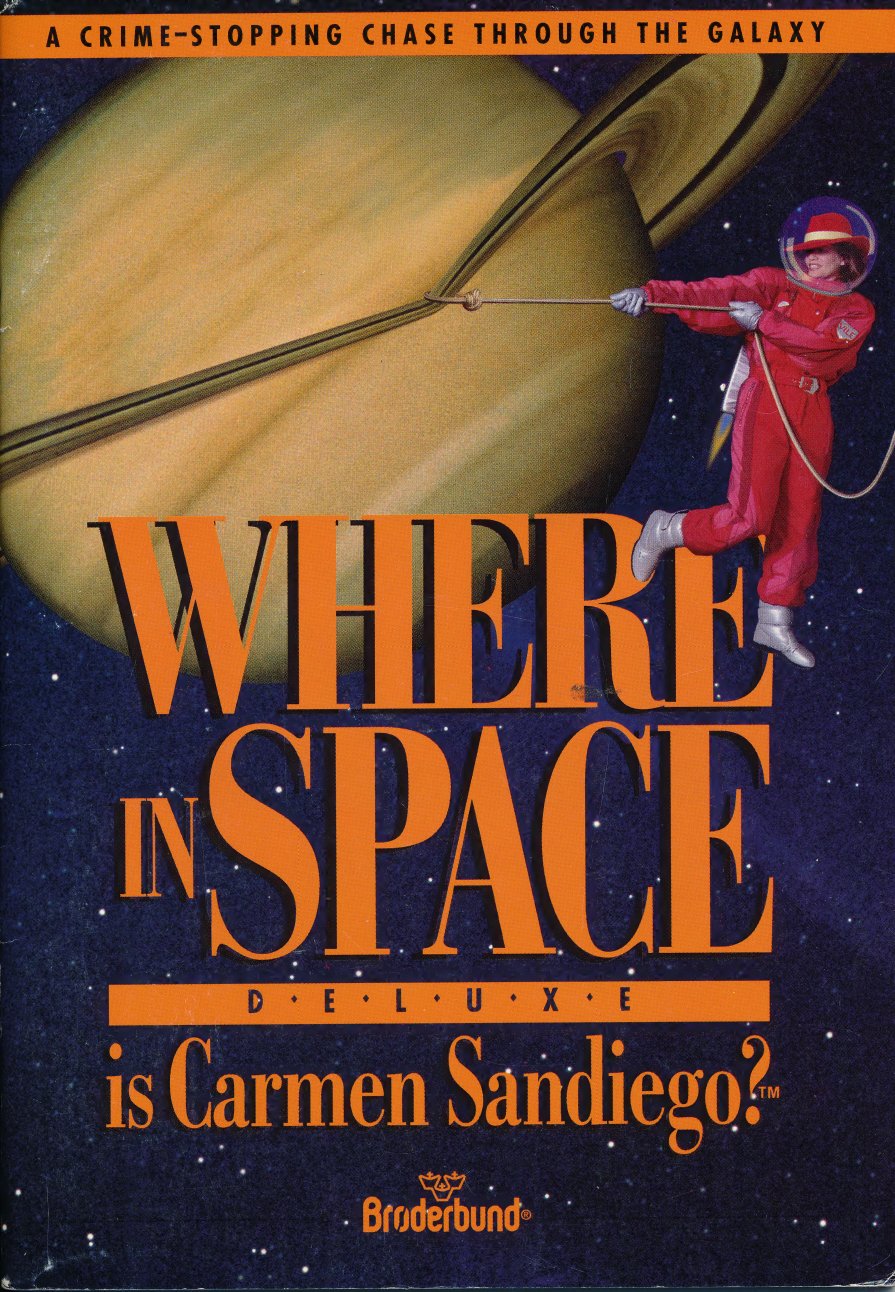 Broderbund Where In Space Is Carmen Sandiego Deluxe manual
