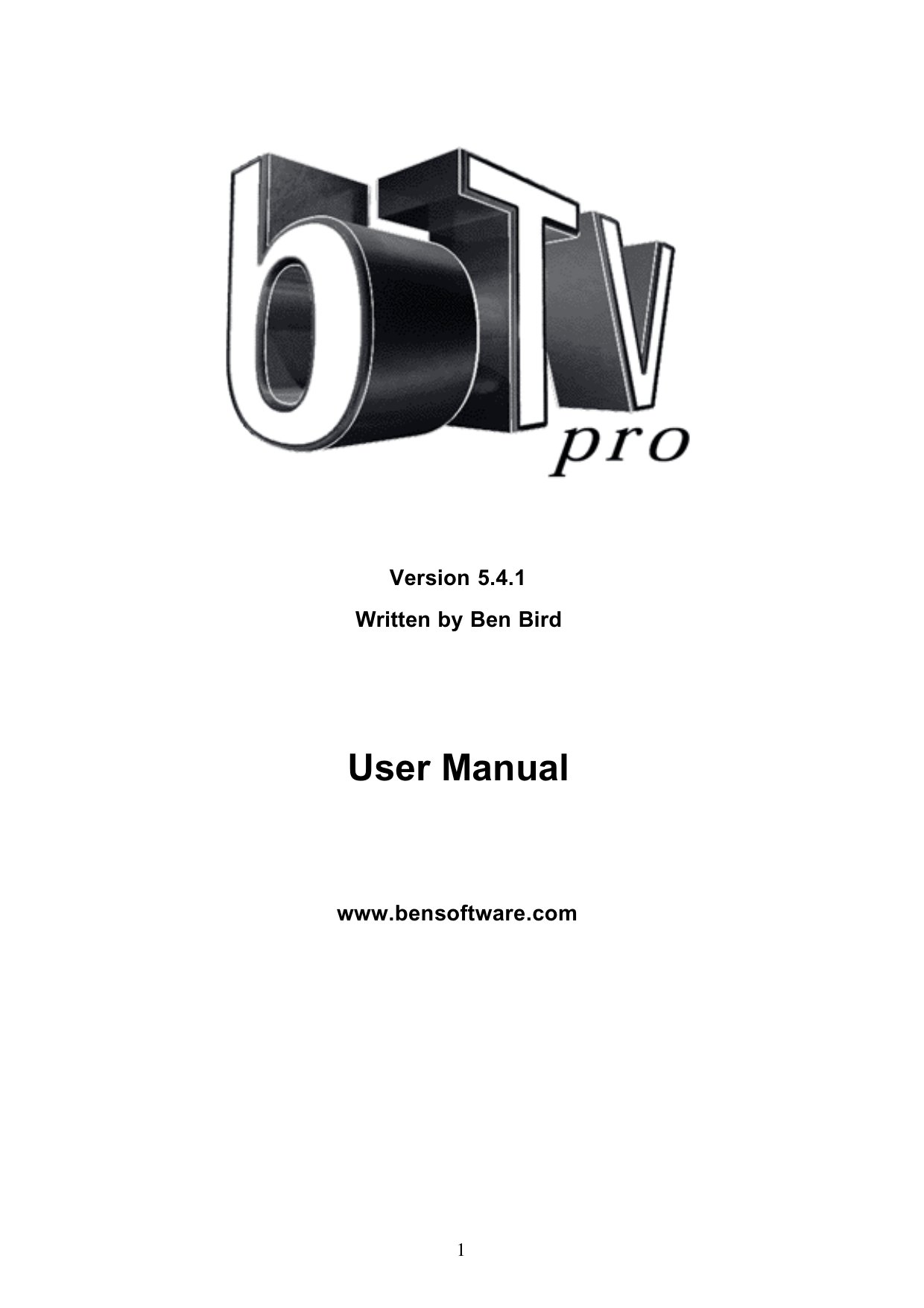 BTV Pro User Manual