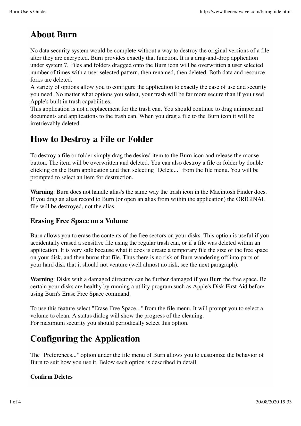 Burn Users Guide
