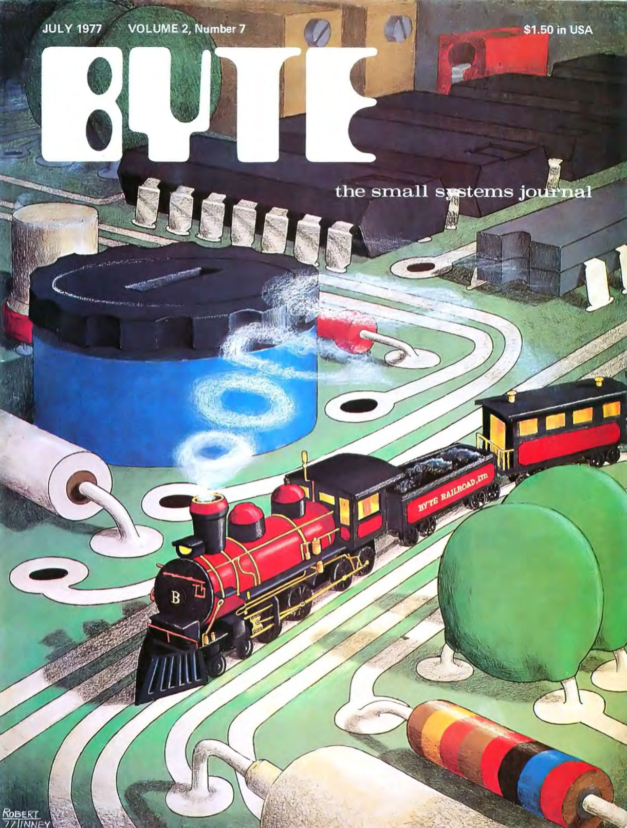 197707 Byte Magazine Vol 02 07 Model Railroads
