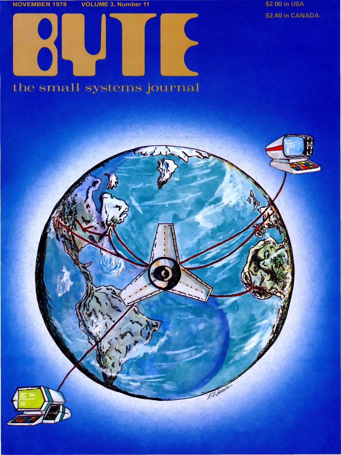 197811 Byte Magazine Vol 03 11 OSCAR amateur radio satellites