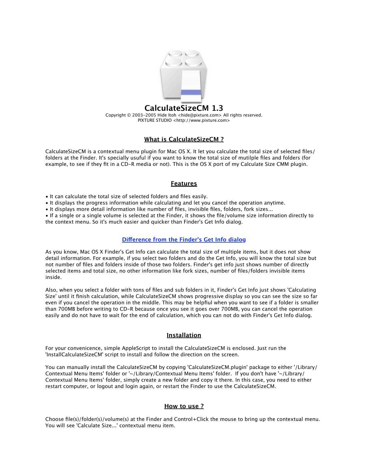CalculateSizeCM
