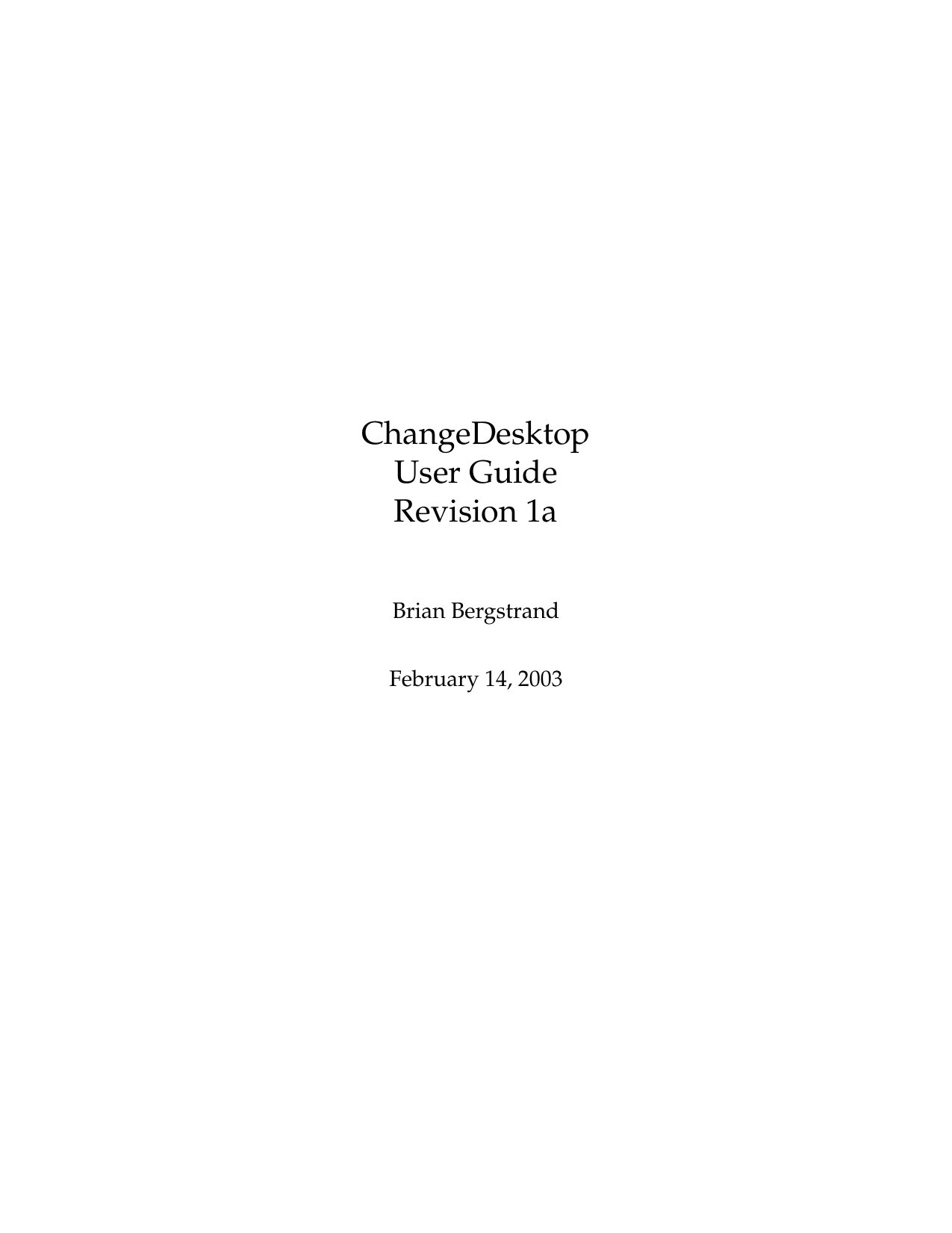 ChangeDesktopUserGuide EN