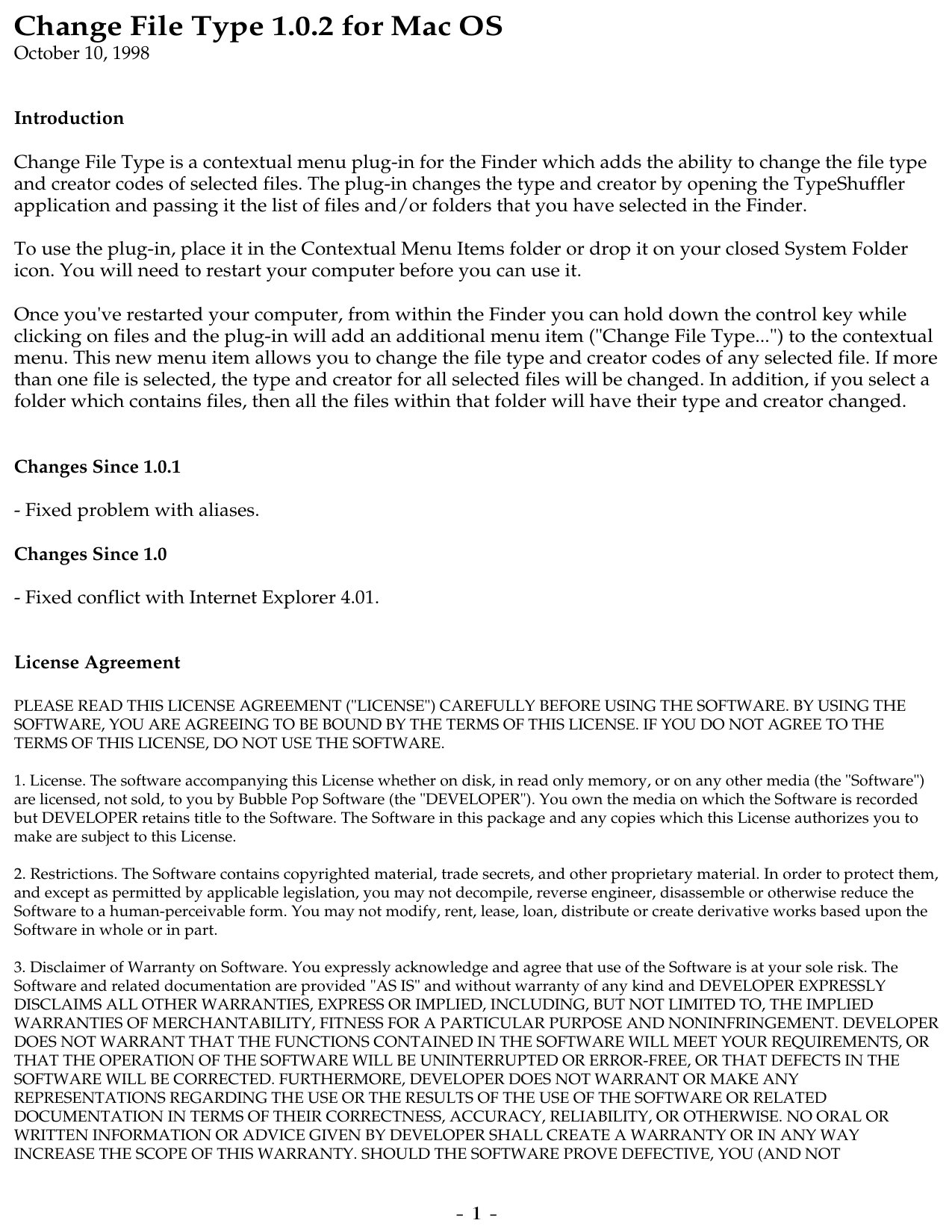 ChangePlug ReadMe