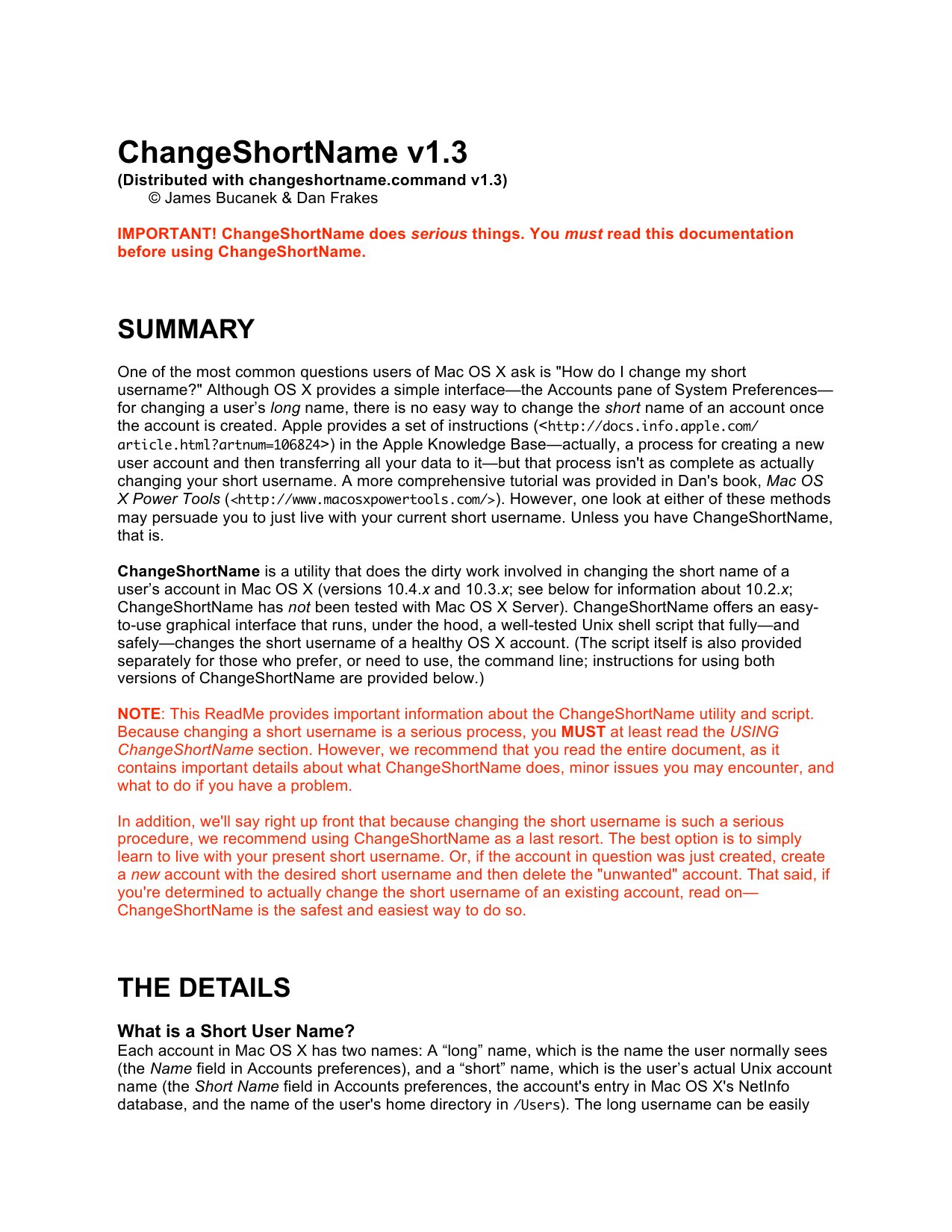 ChangeShortName v1.3 MUSTReadMe
