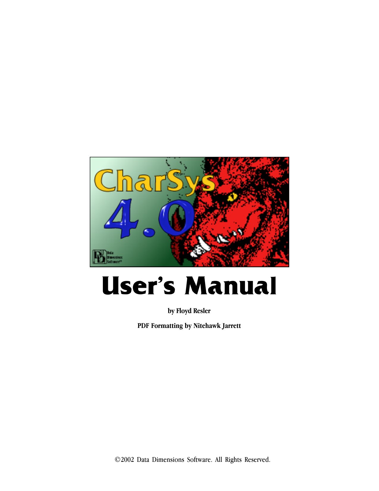 CharSys 4.0.5 User Manual