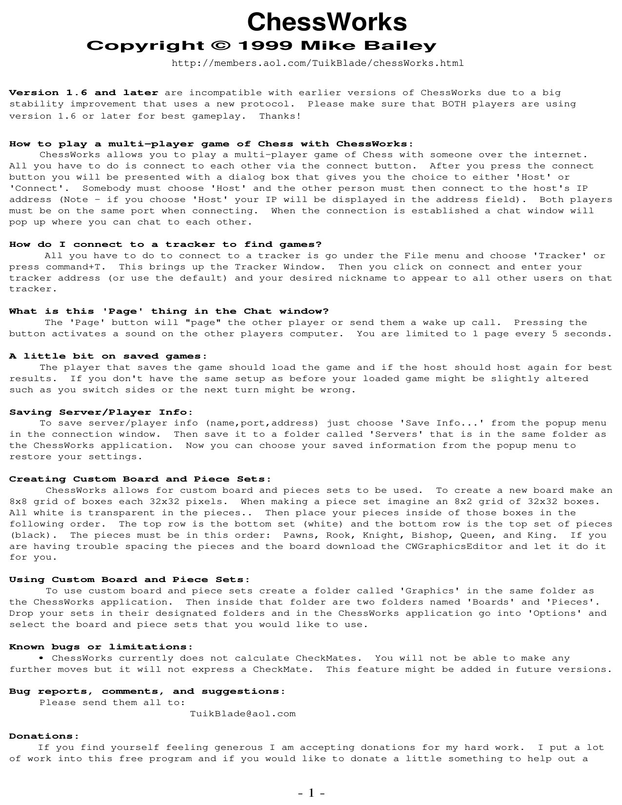 ChessWorks ReadMe
