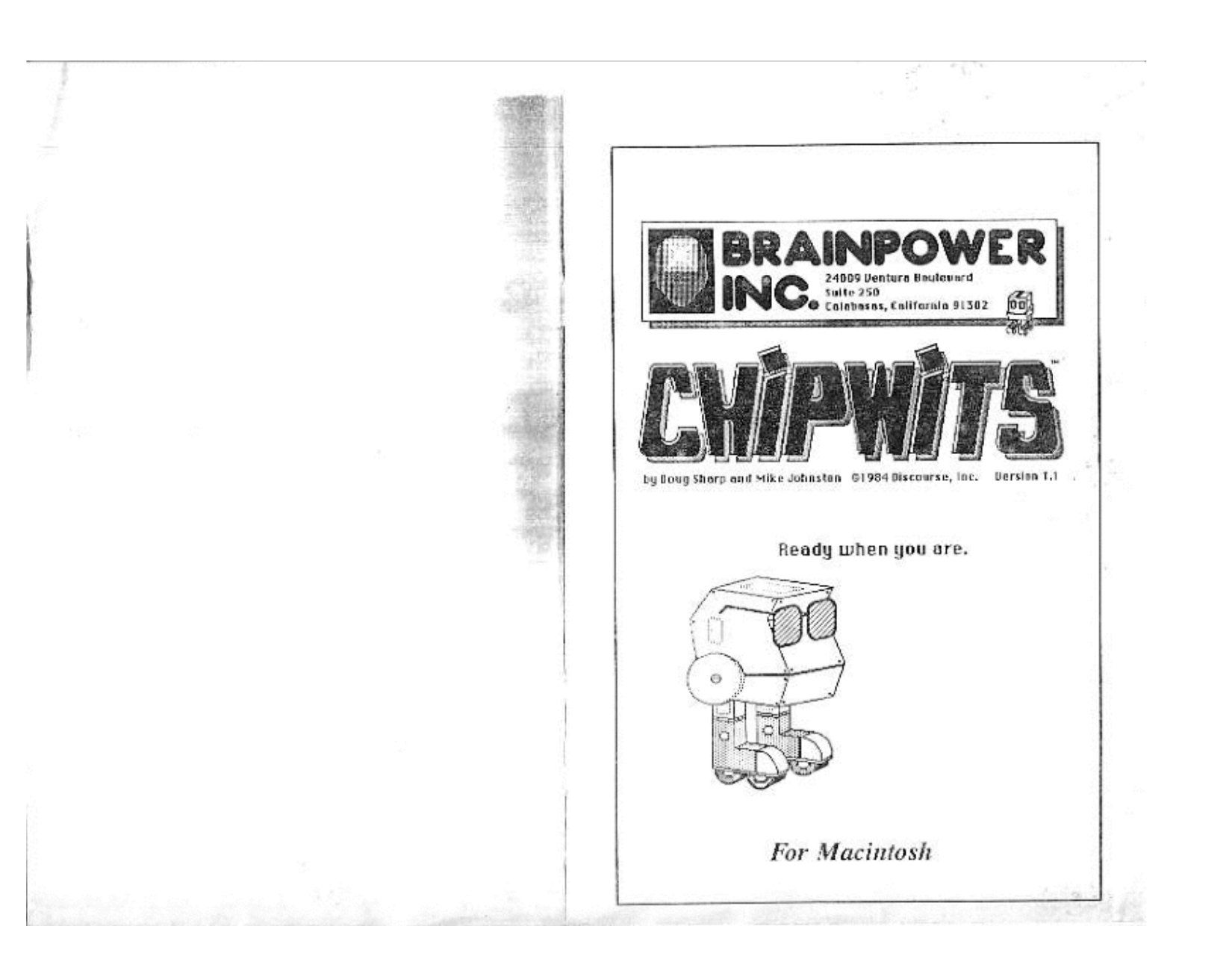 Chipwits manual
