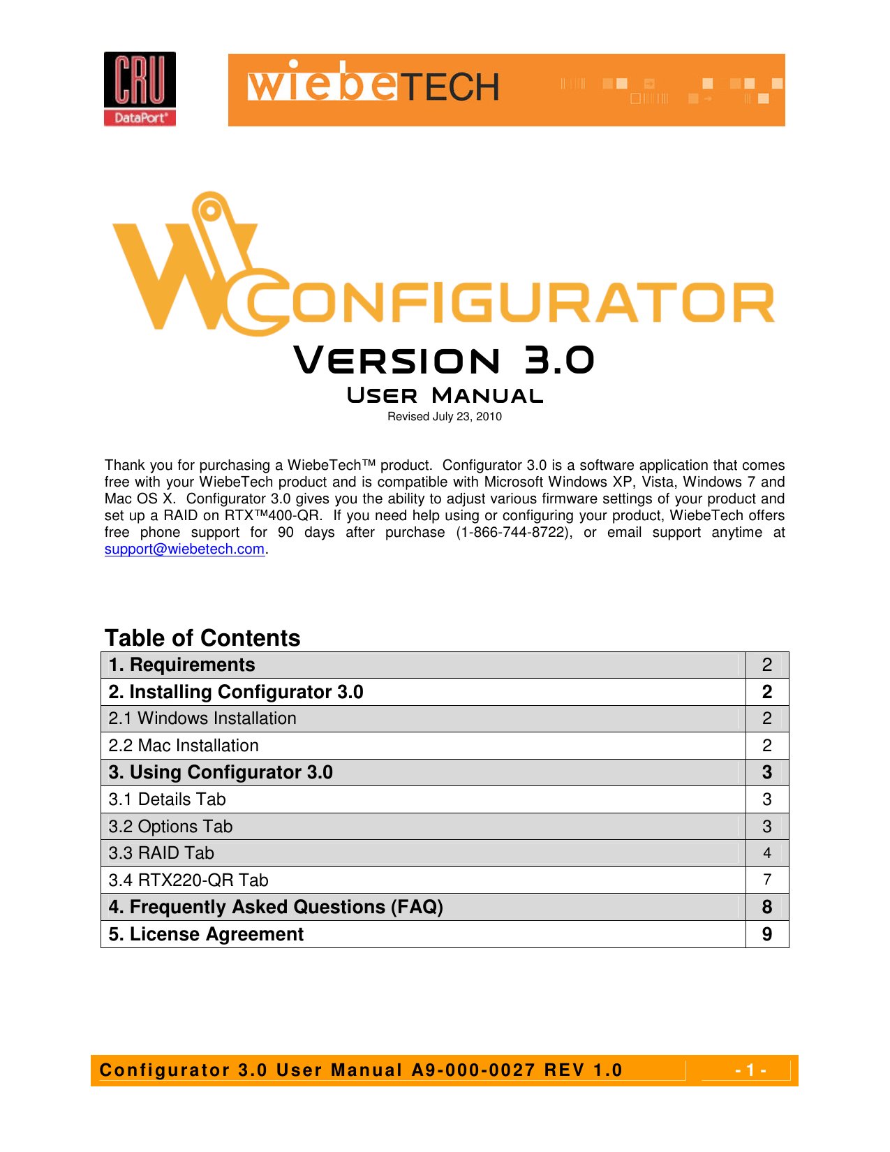 Configurator v3 user manual rev1.0 20100723