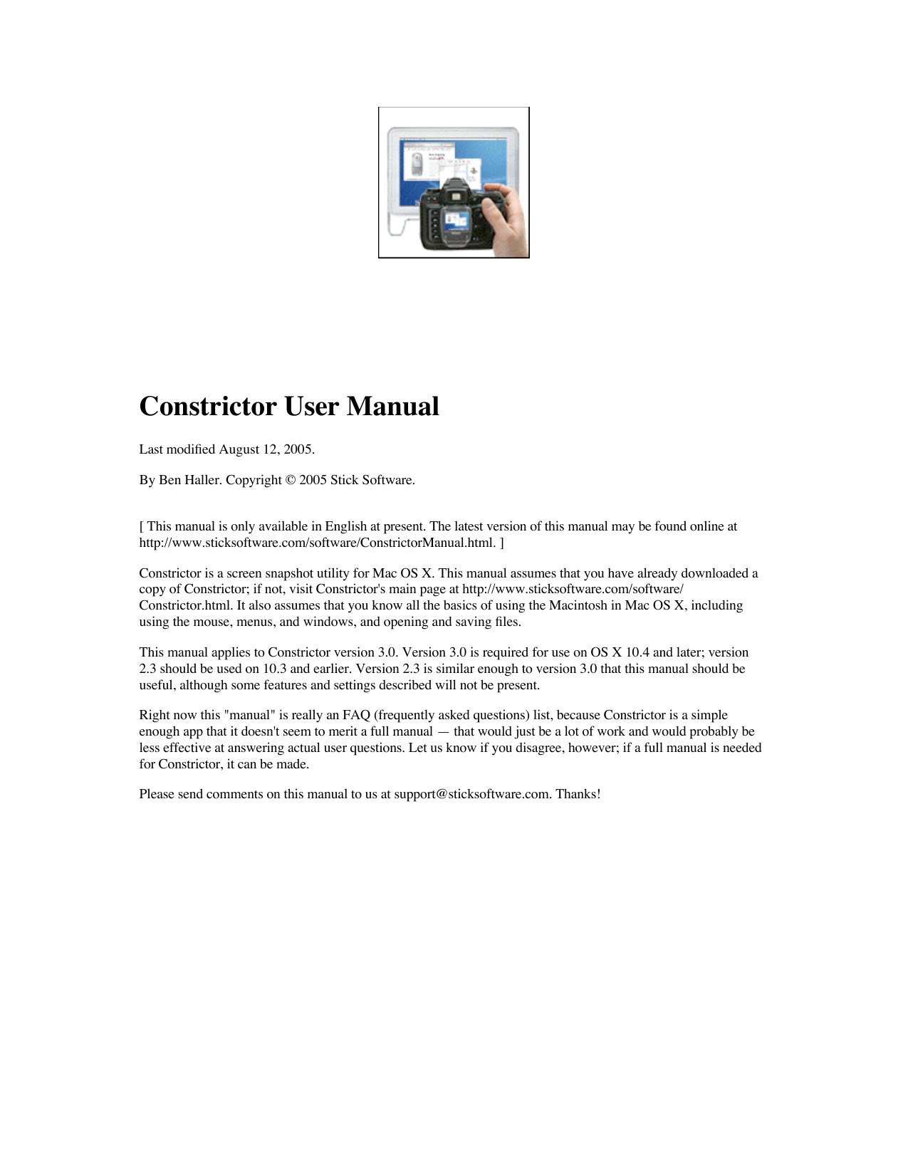ConstrictorManual