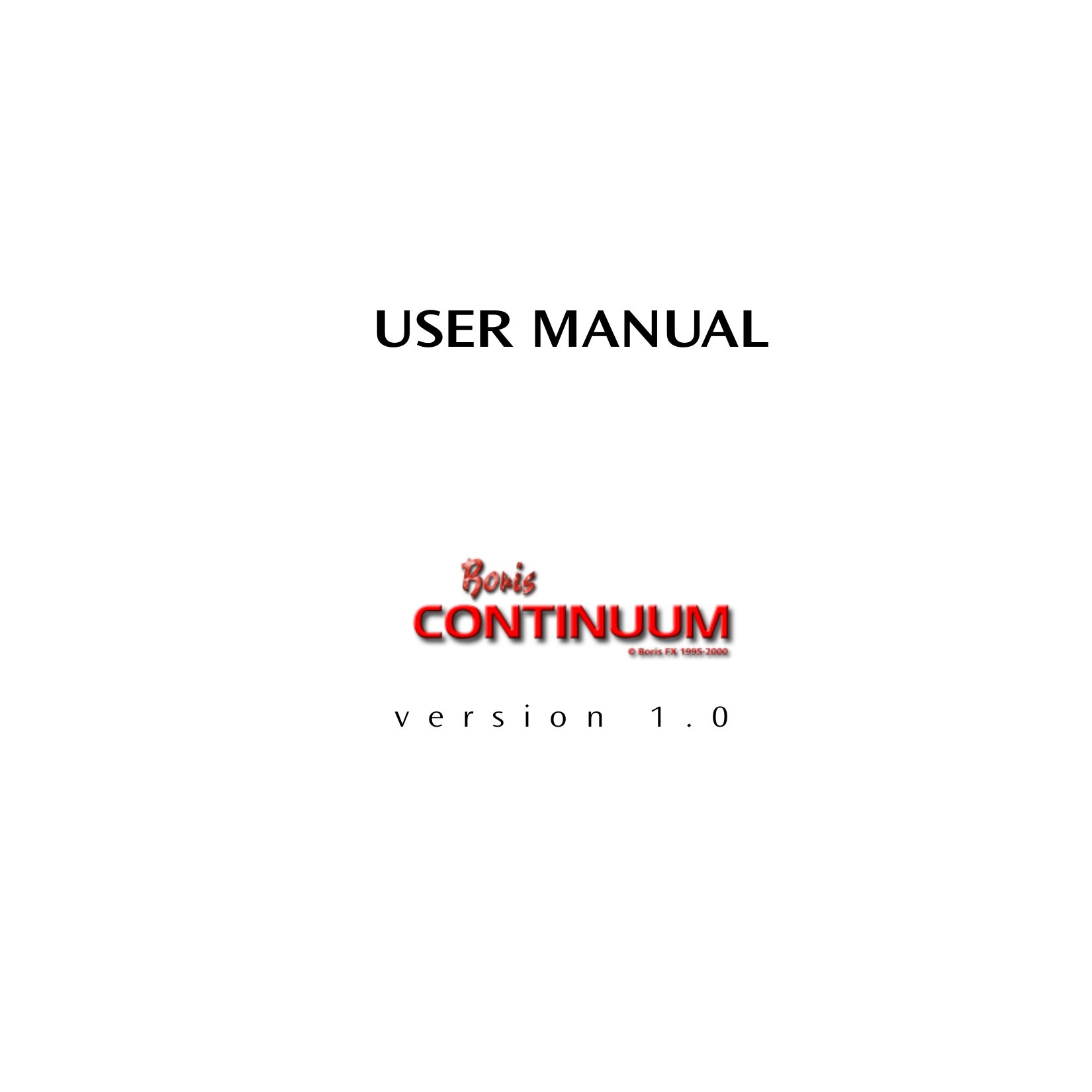 Continuum 1.0 User Manual