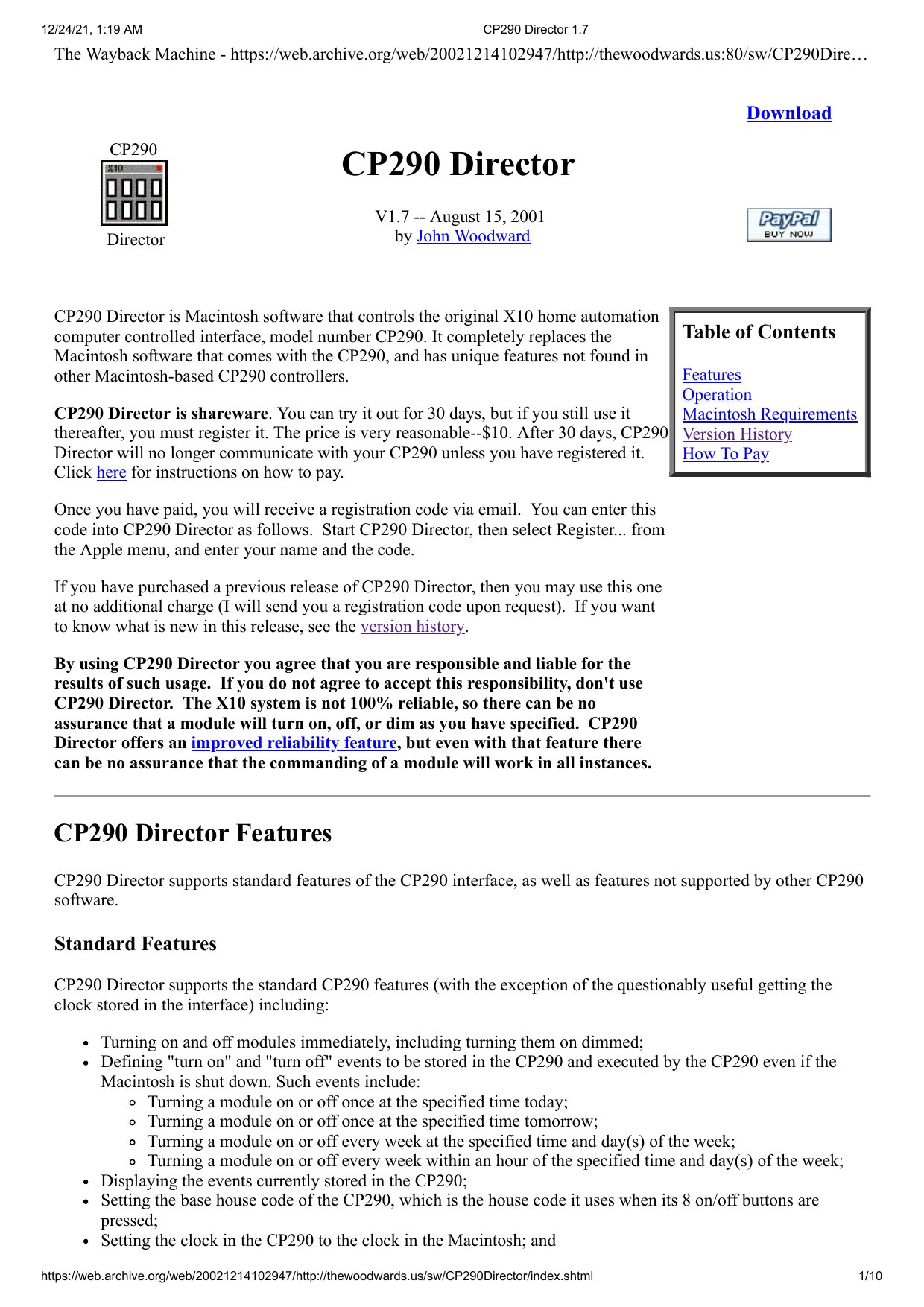 CP290 Director 1.7 documentation