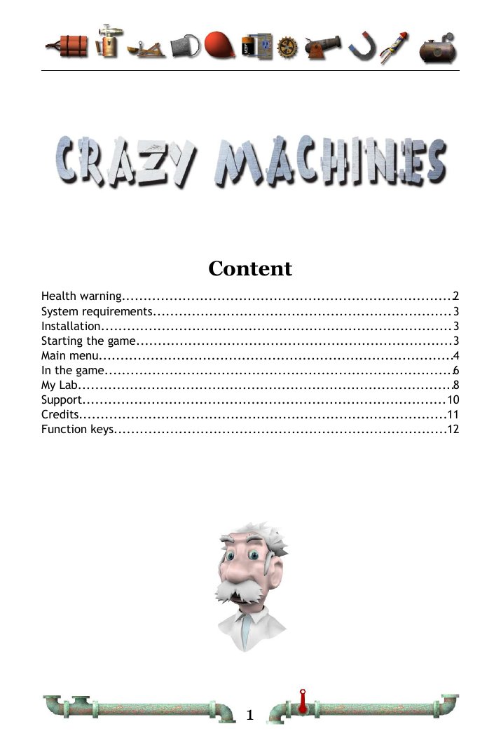 Crazy Machines manual