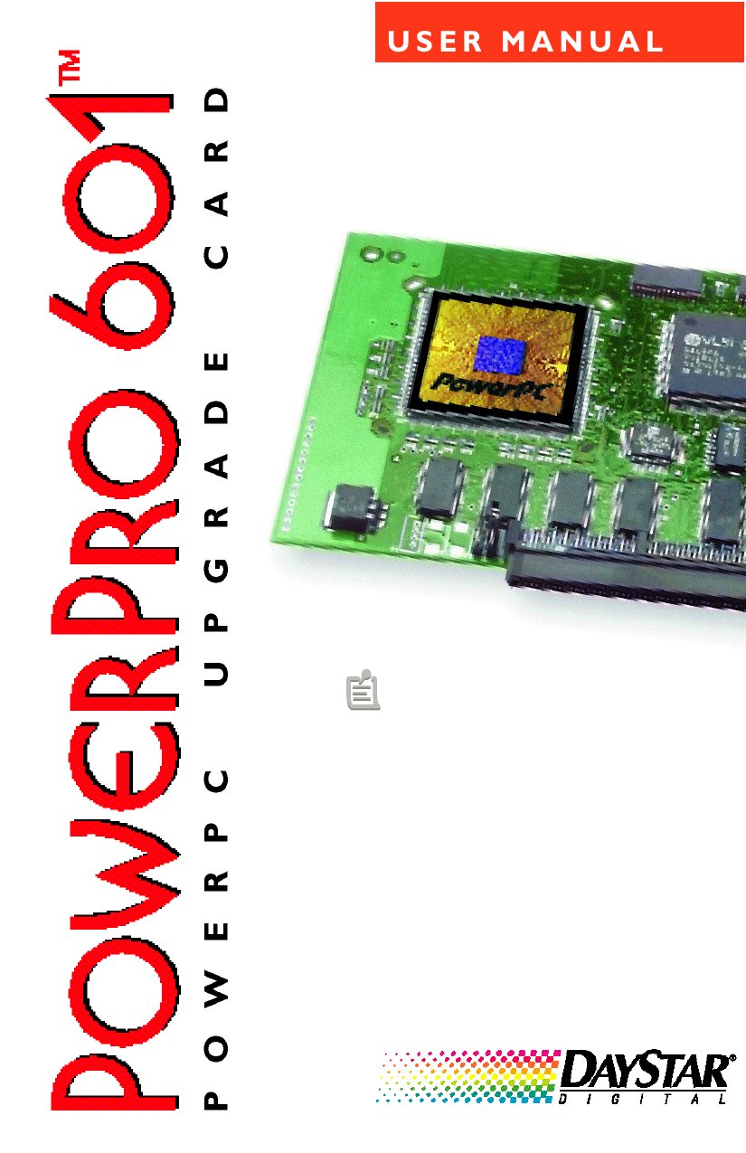 DayStar PowerPro 601 User Manual