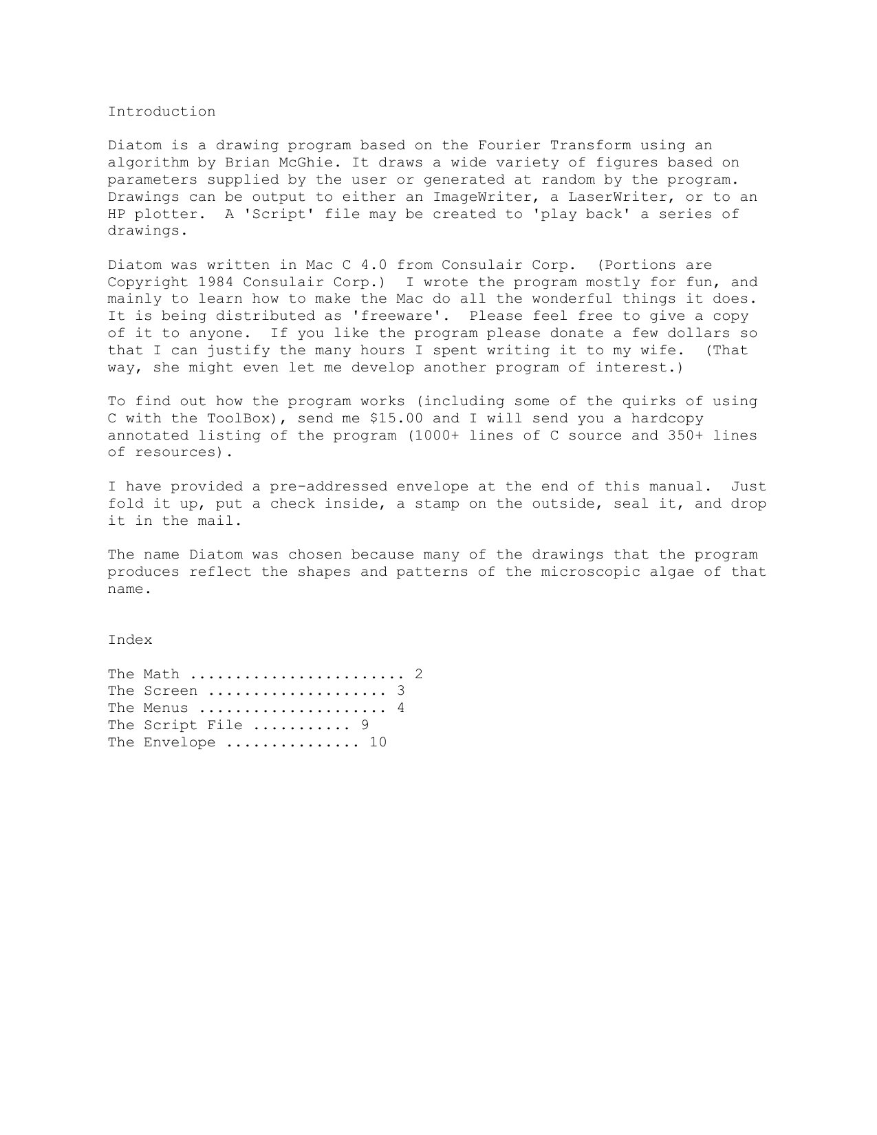 Diatom Readme