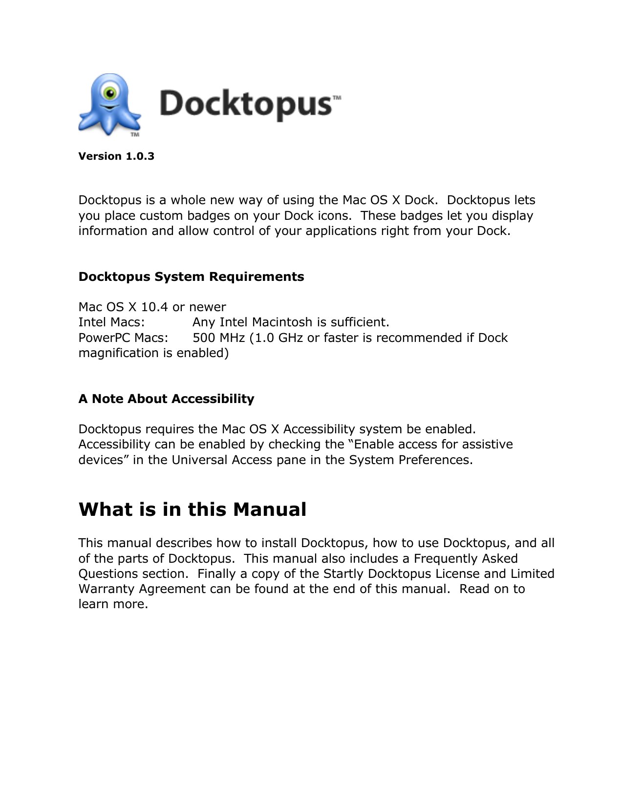 DocktopusManual