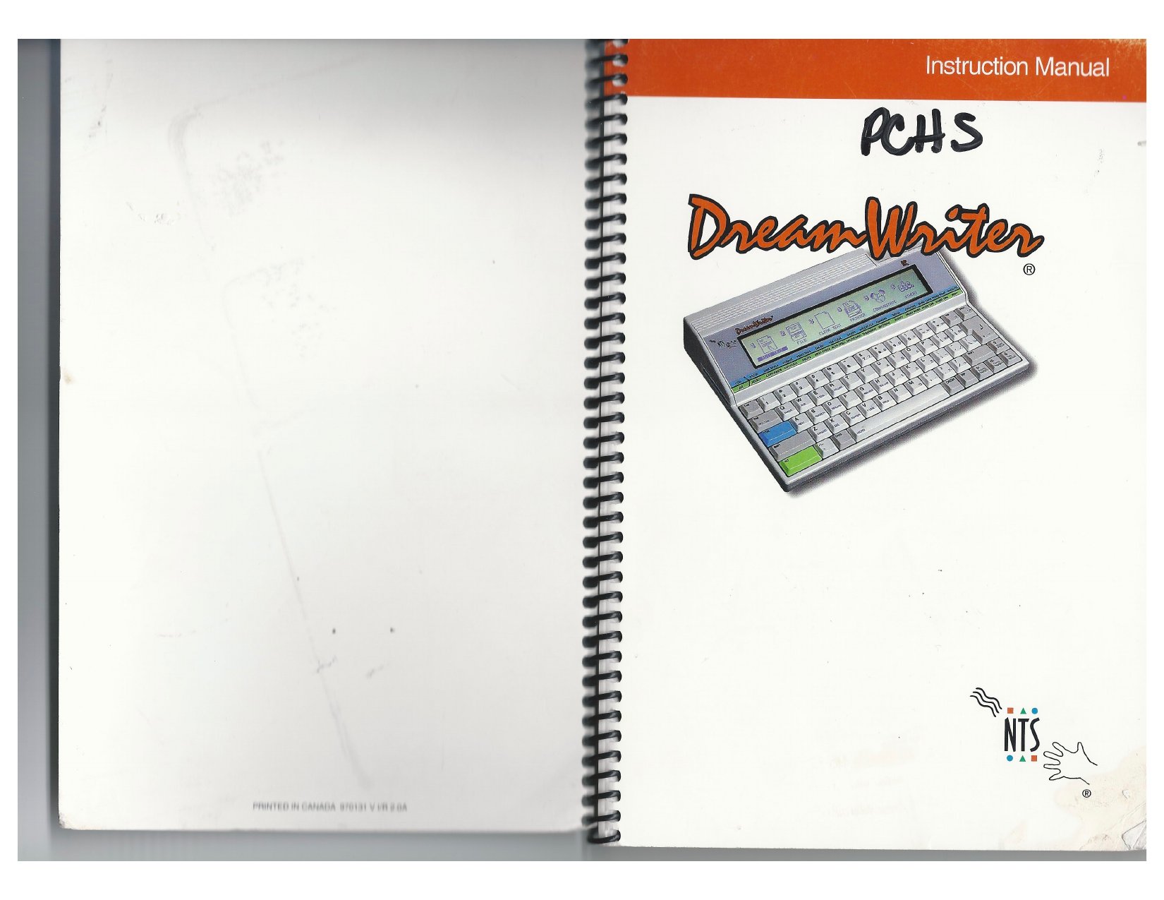Dreamwriter Manual