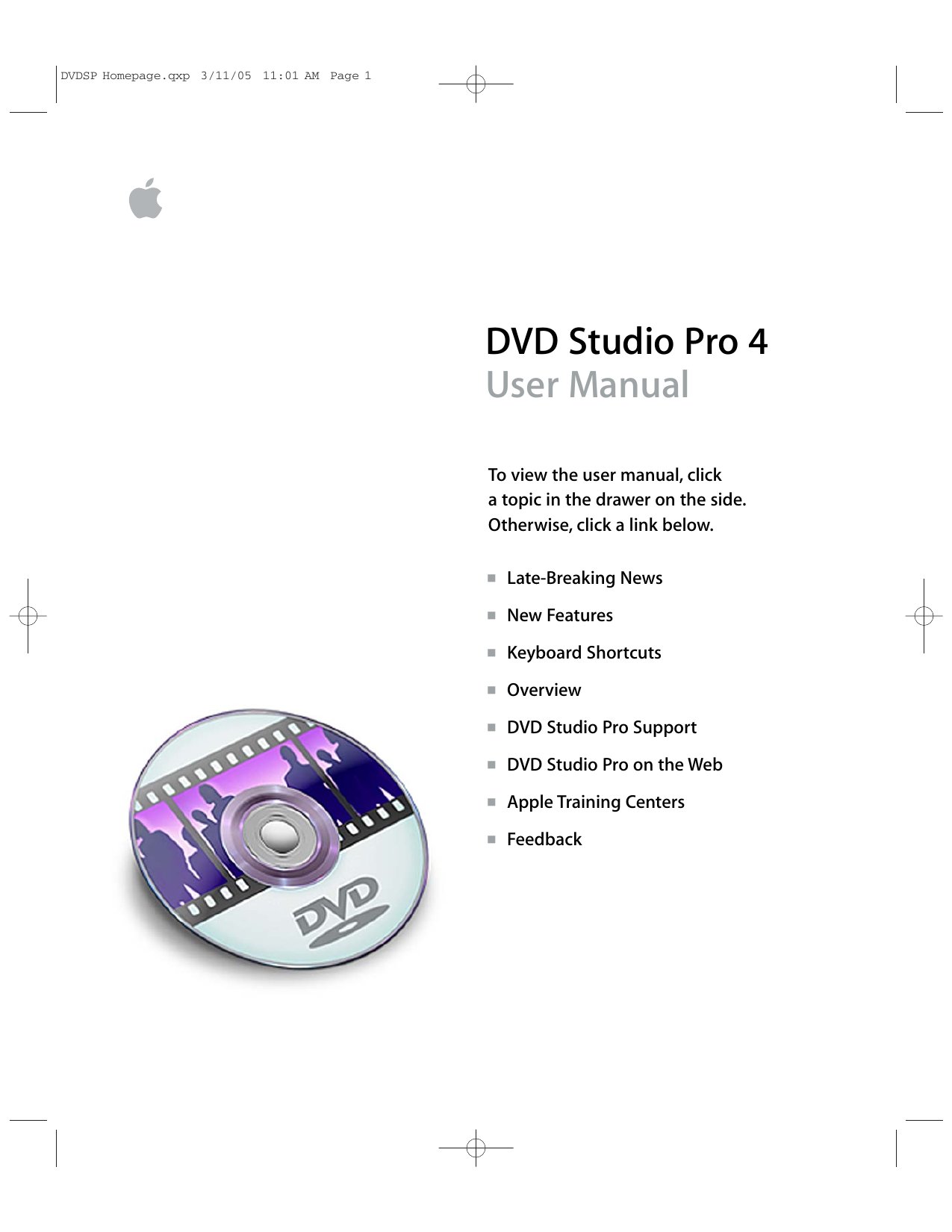 DVD Studio Pro User Manual